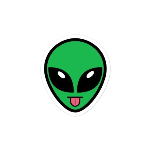 Alien-Sticker Sheets for Fun