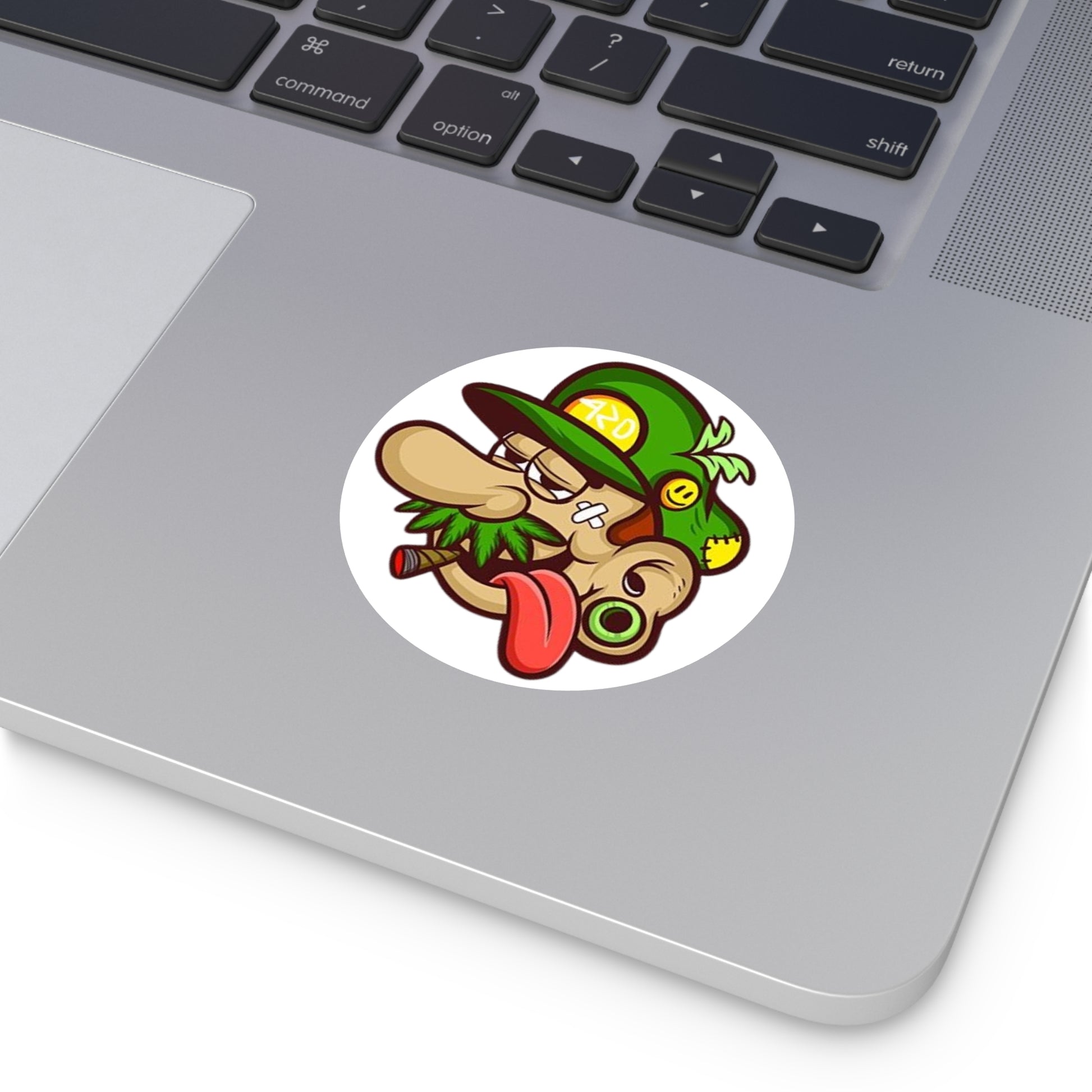 Luigi Smoking&Chilling - Round Vinyl Stickers -