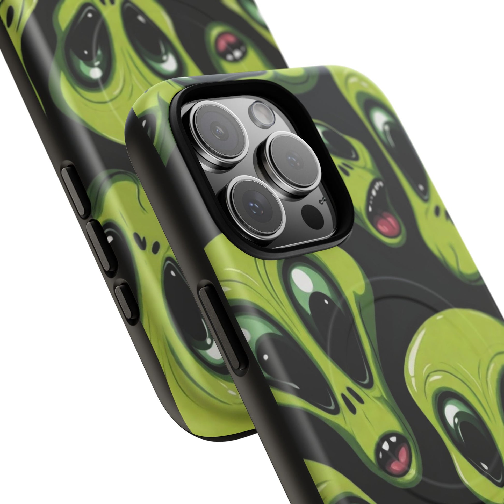 Alien Vibes Tough Magnetic Phone Case - Unique Design for Sci-Fi Lovers