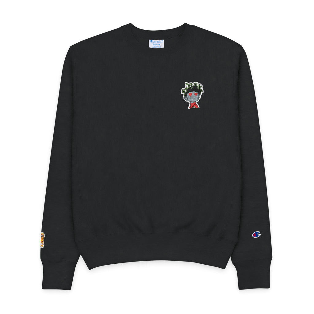 Men's Champion Crewneck Sweatshirt with Fun Cartoon Design