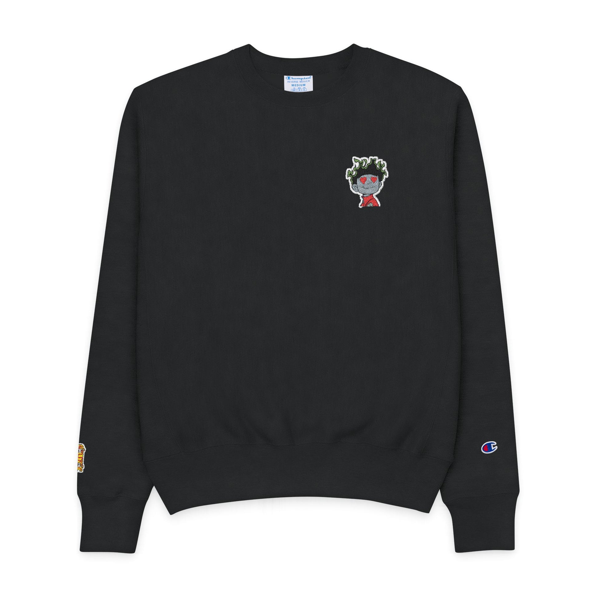 Men's Champion Crewneck Sweatshirt with Fun Cartoon Design