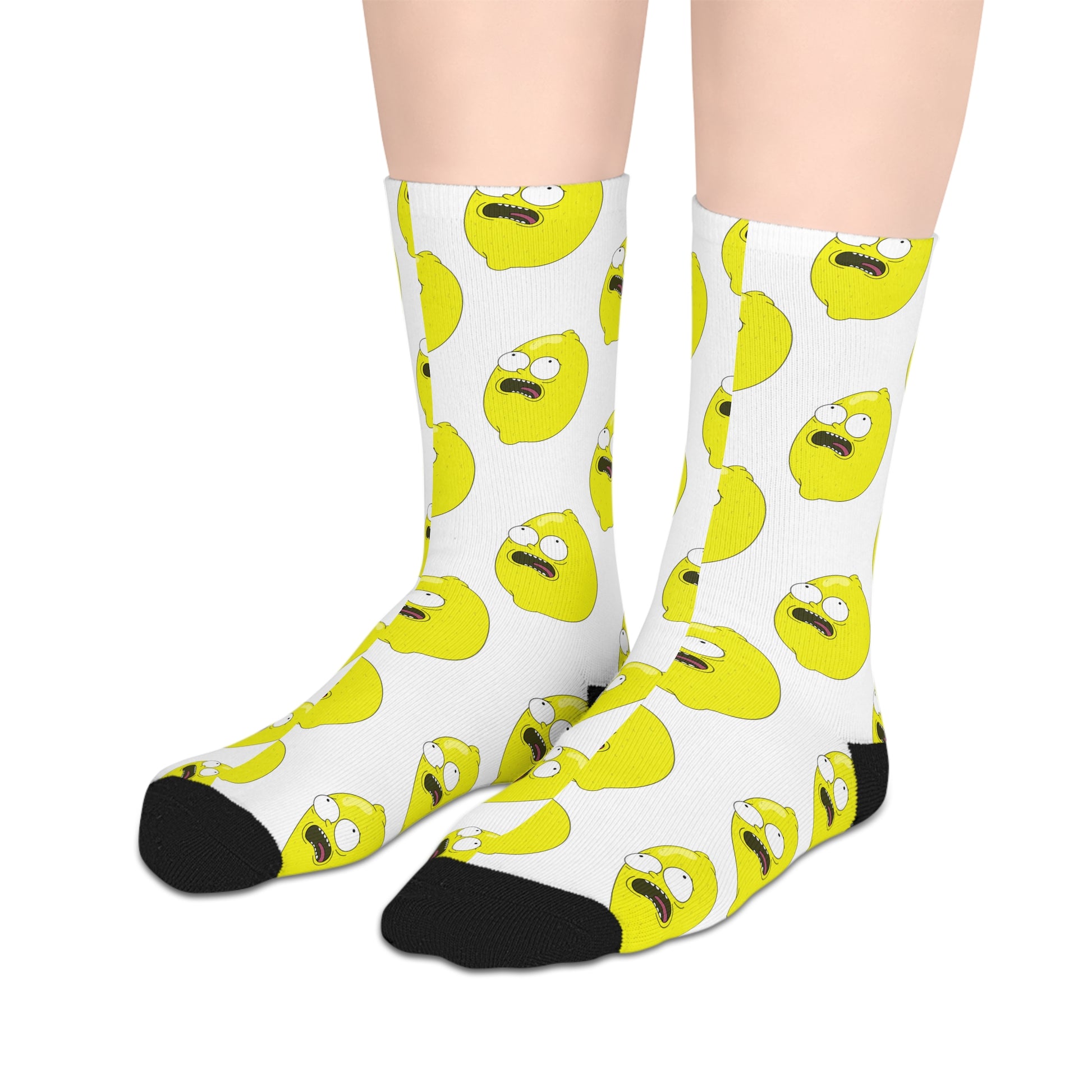 Lemon Face| Mid-Length Socks