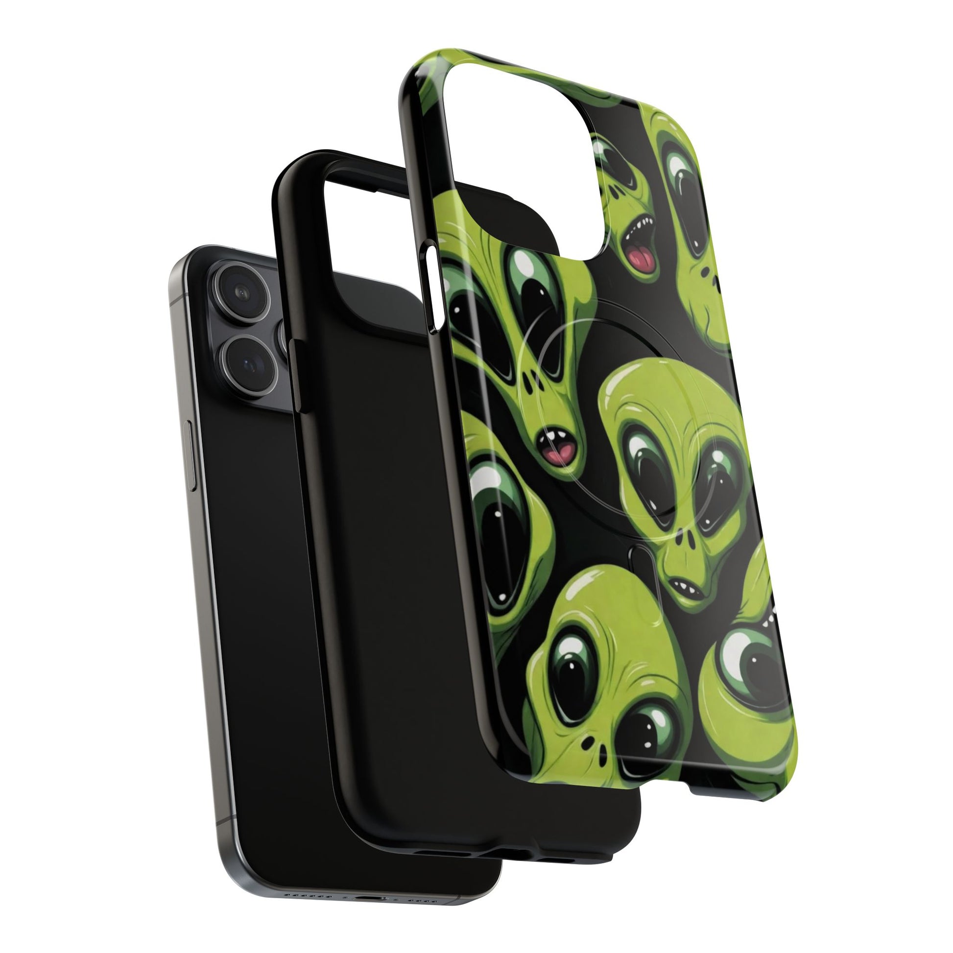 Alien Vibes Tough Magnetic Phone Case - Unique Design for Sci-Fi Lovers