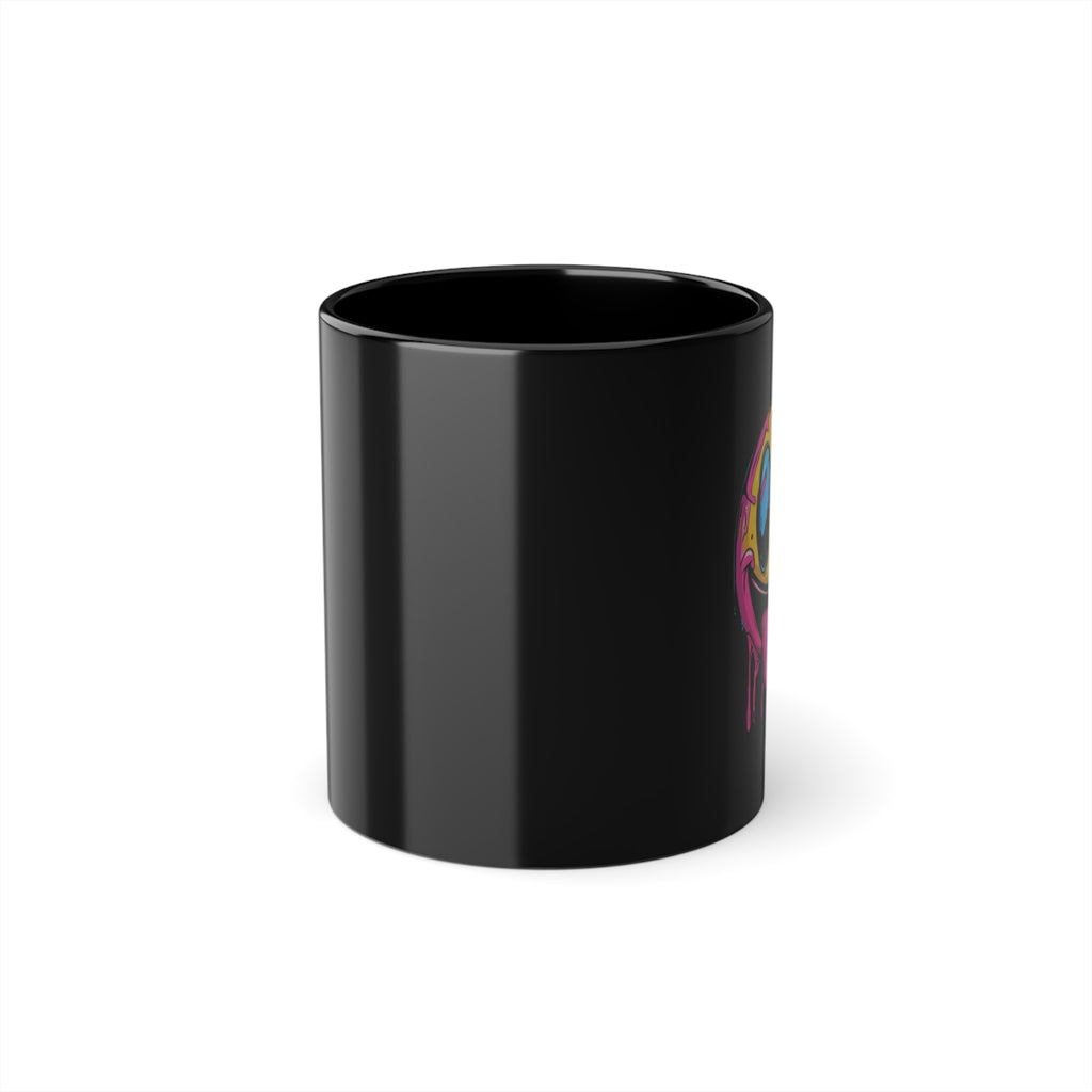 Colorful Graffiti Art Black Coffee Mug - 11oz Gift for Coffee Lovers