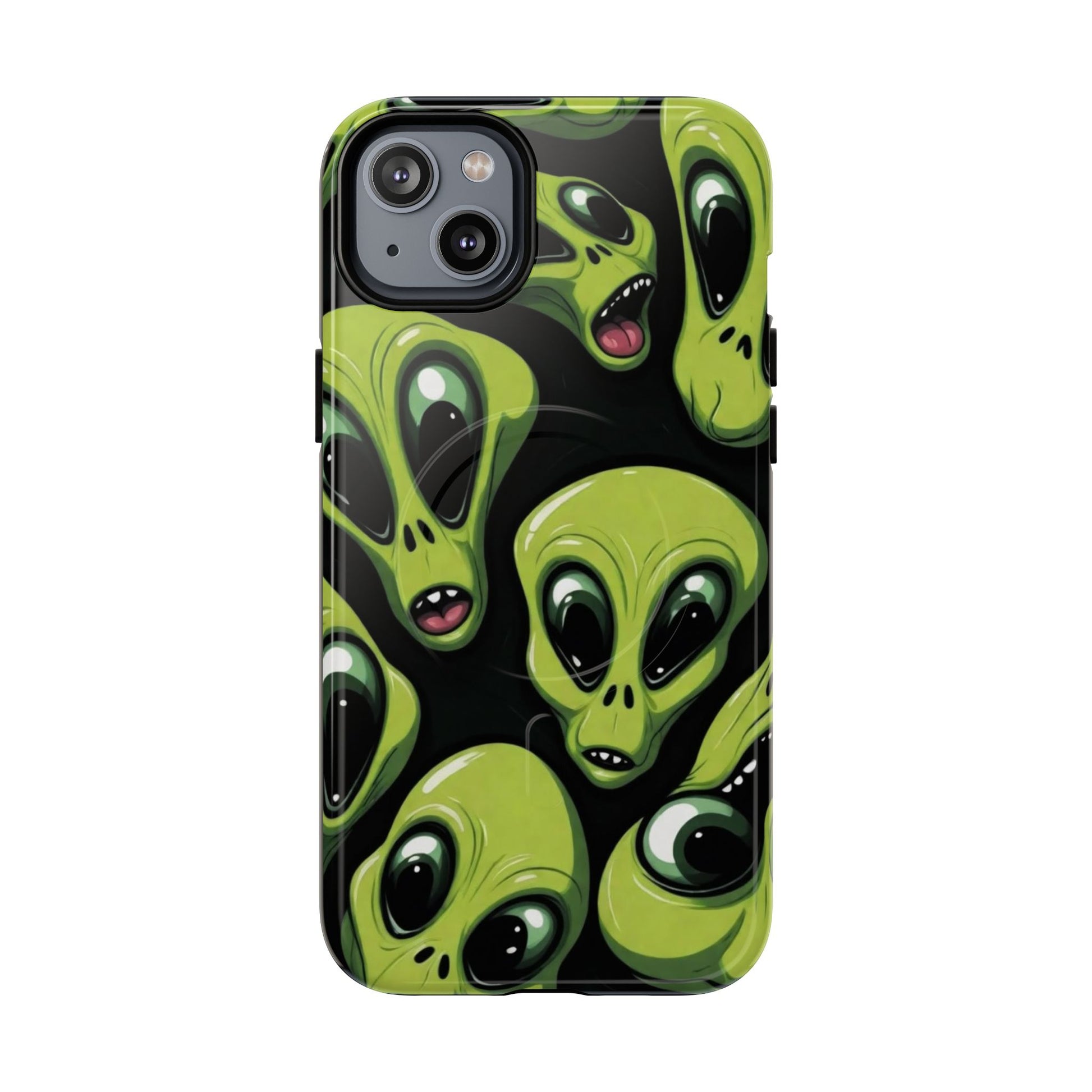 Alien Vibes Tough Magnetic Phone Case - Unique Design for Sci-Fi Lovers