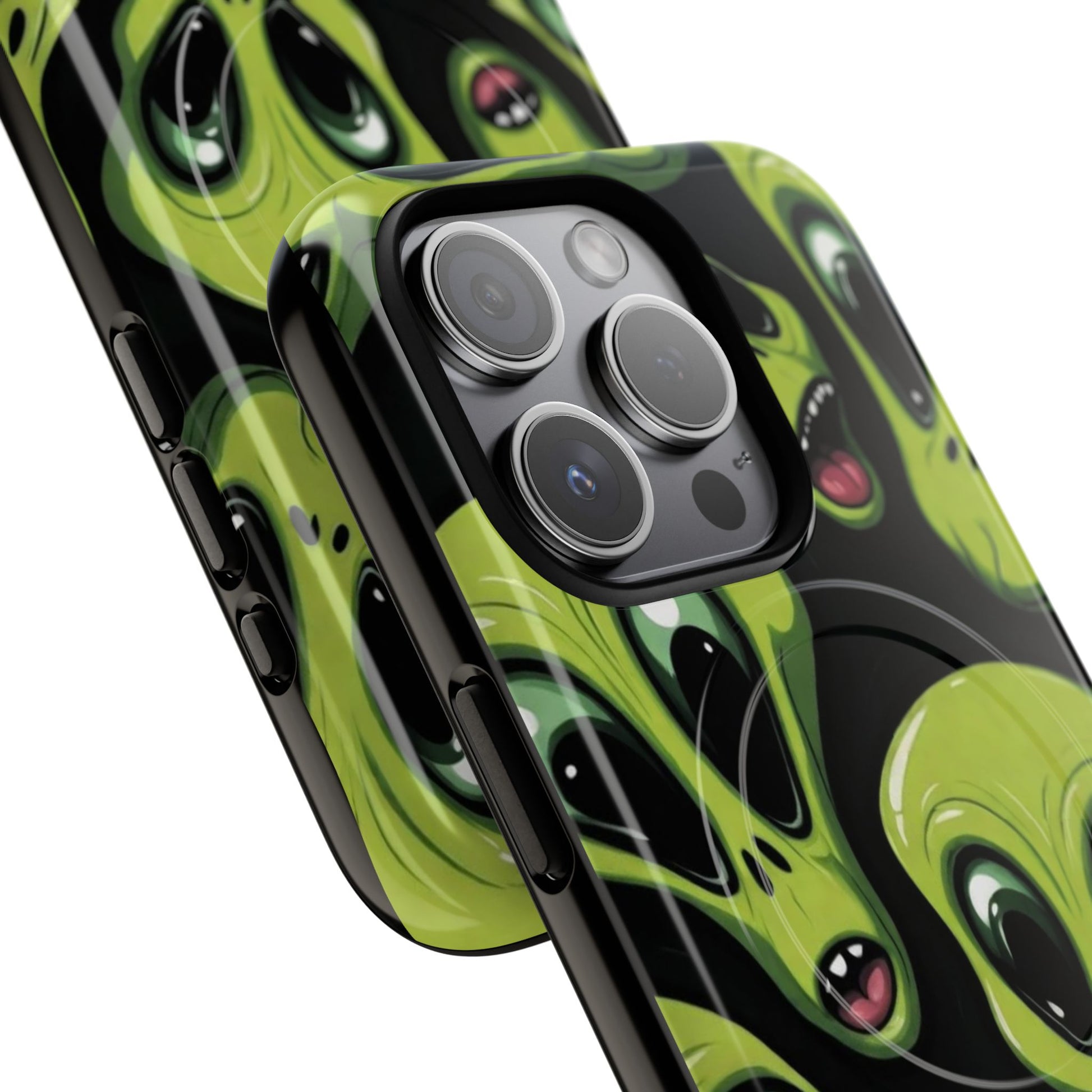 Alien Vibes Tough Magnetic Phone Case - Unique Design for Sci-Fi Lovers