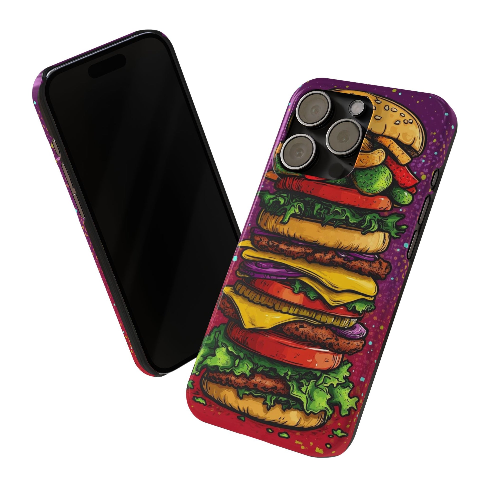 Giant hamburger slim phone case