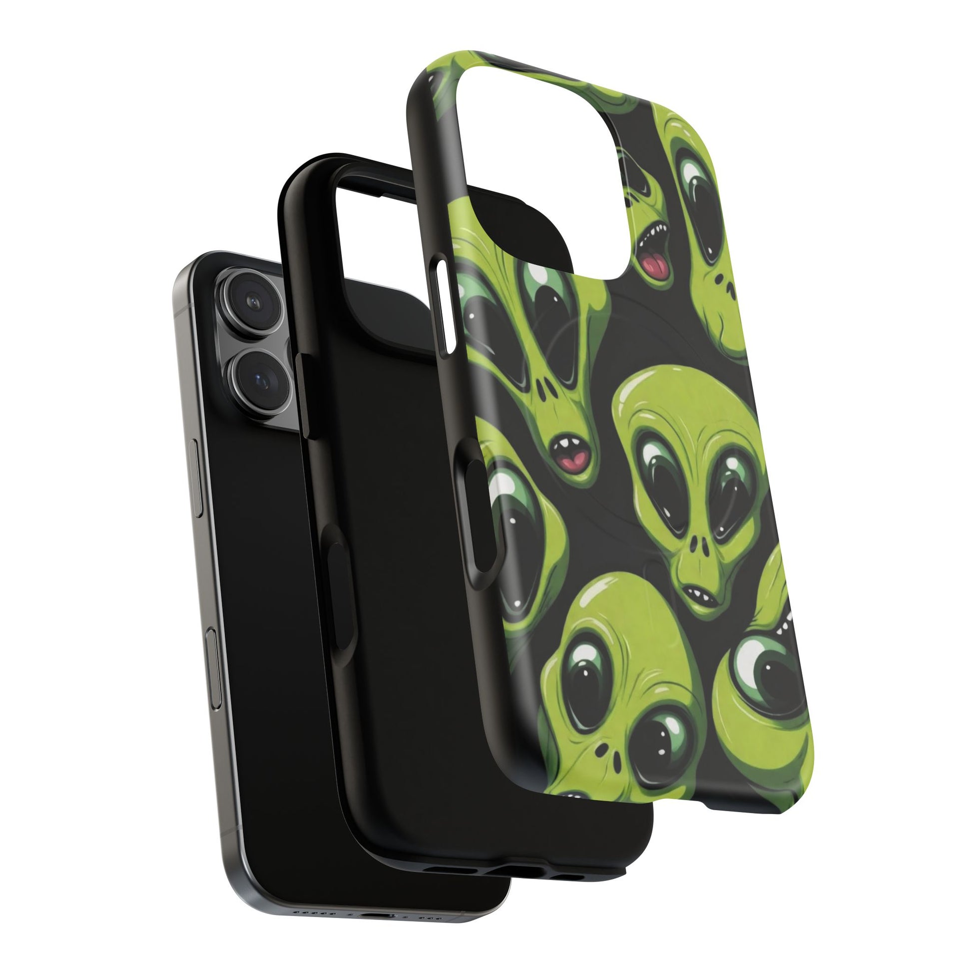 Alien Vibes Tough Magnetic Phone Case - Unique Design for Sci-Fi Lovers