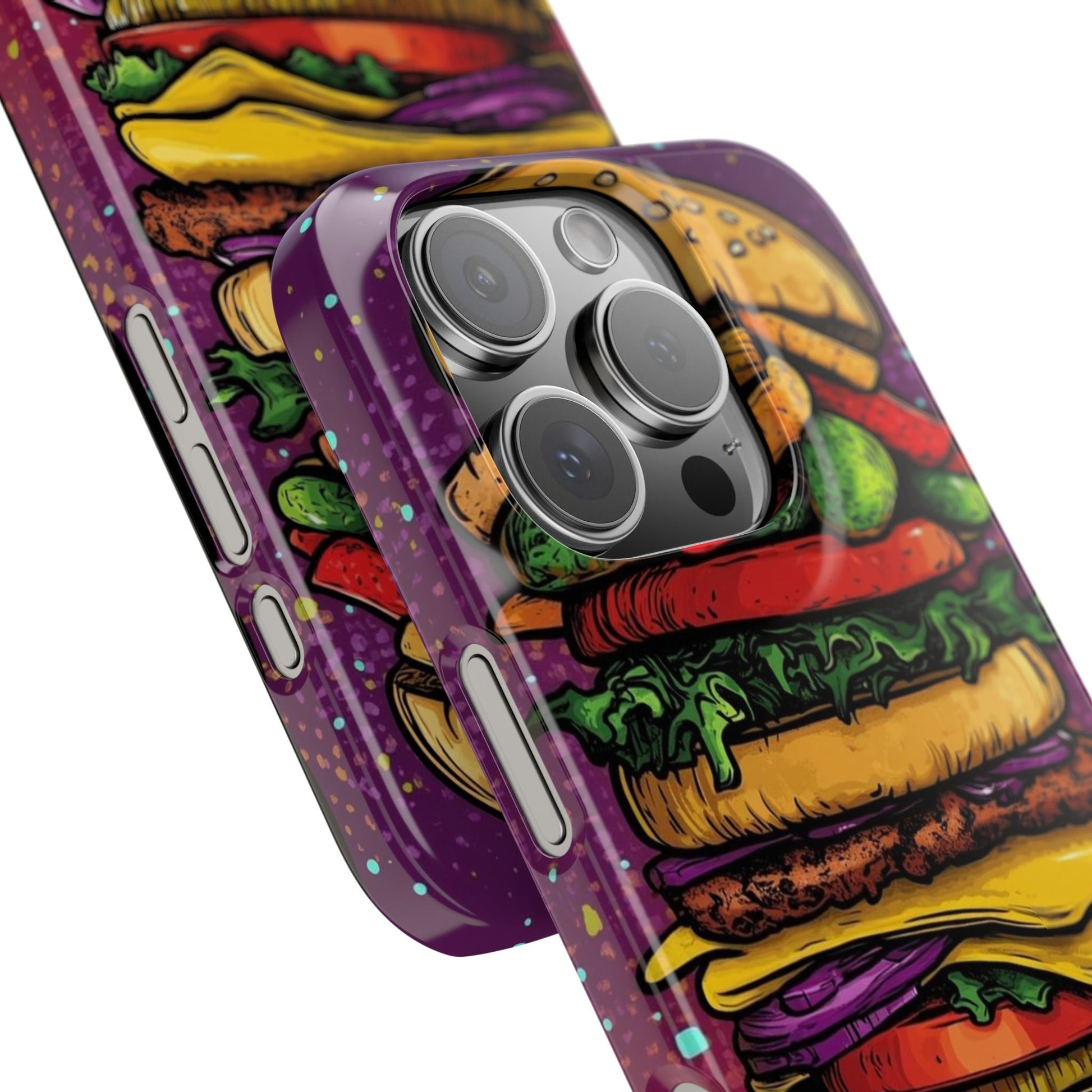 Giant hamburger slim phone case