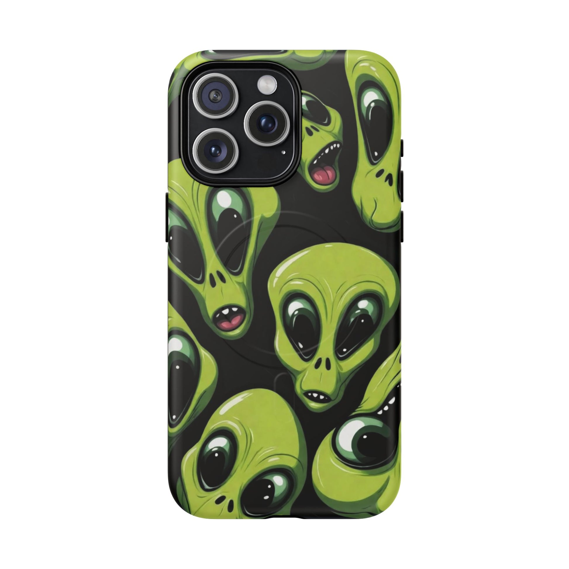 Alien Vibes Tough Magnetic Phone Case - Unique Design for Sci-Fi Lovers