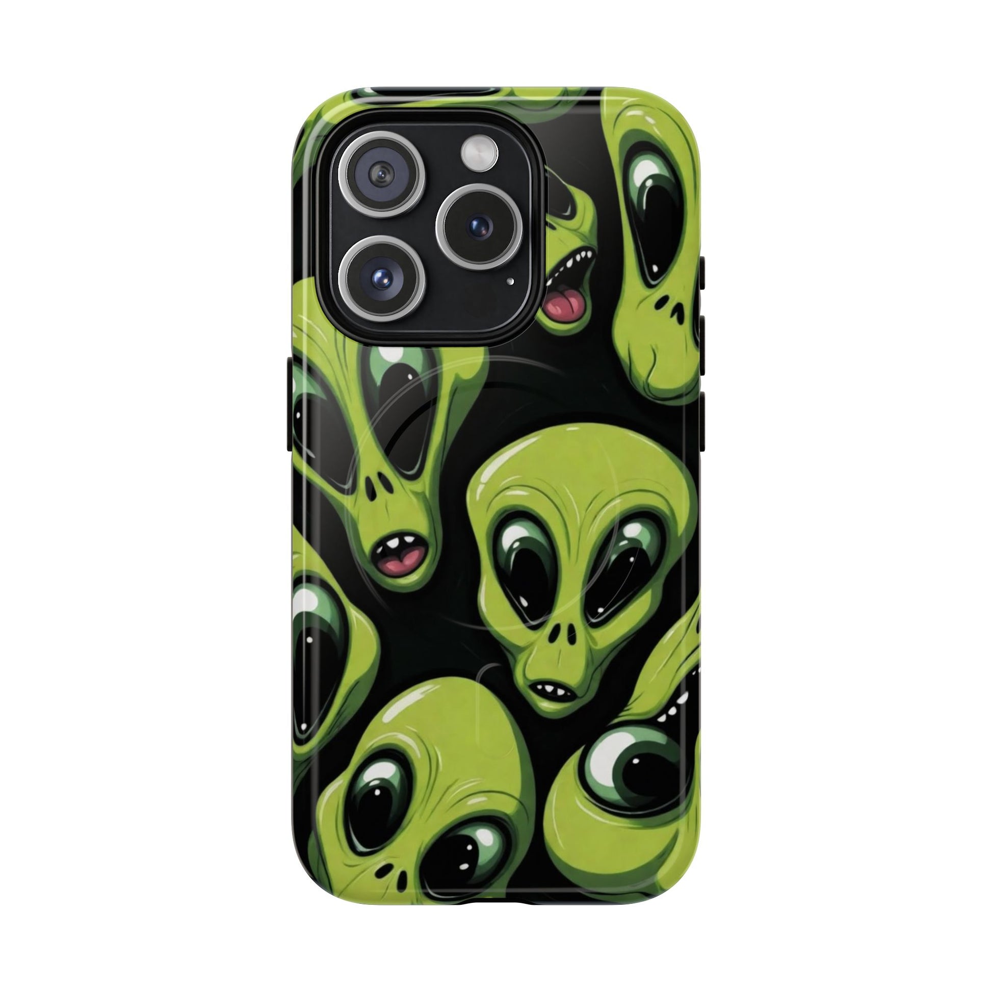 Alien Vibes Tough Magnetic Phone Case - Unique Design for Sci-Fi Lovers