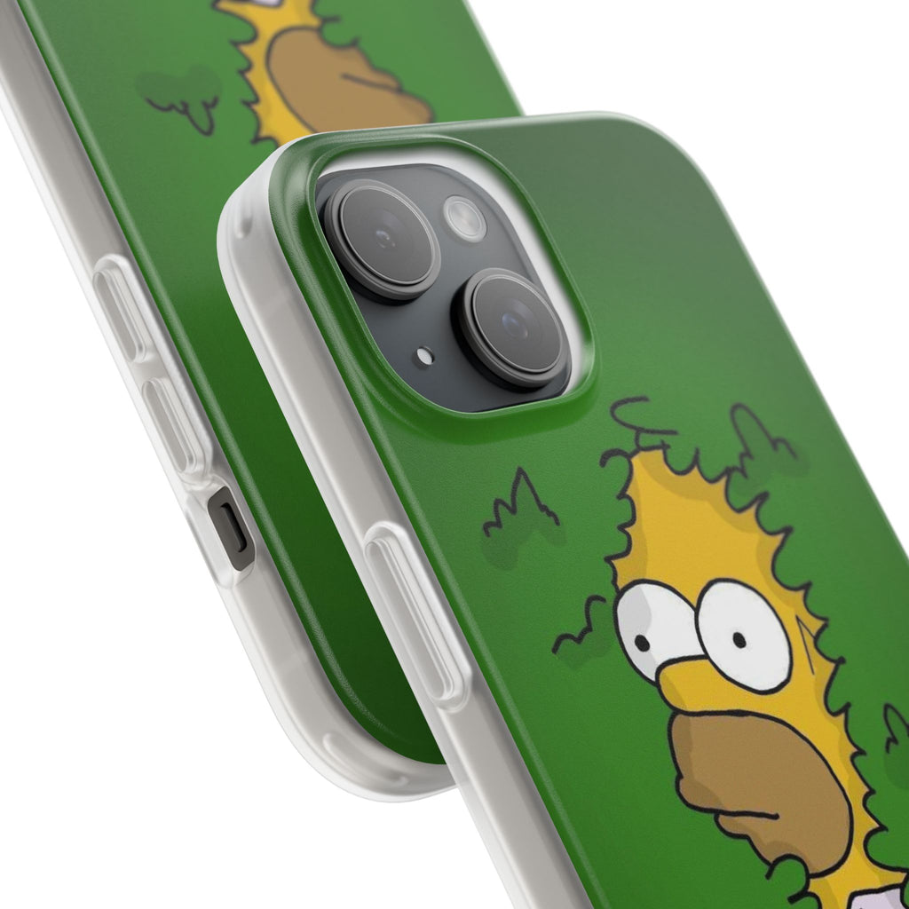 Phone Cases Homer Simpson Hidden in Bush Design
