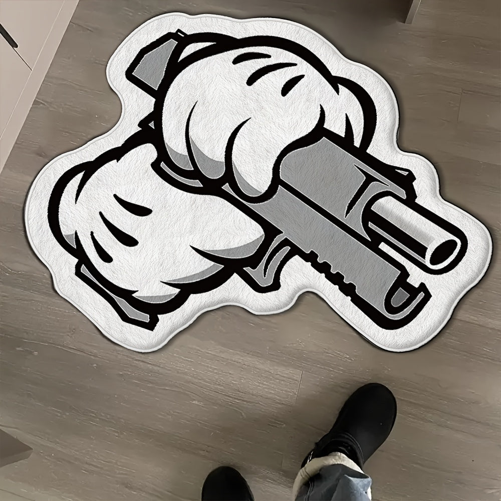 Bangin' Cartoon Gun Rug