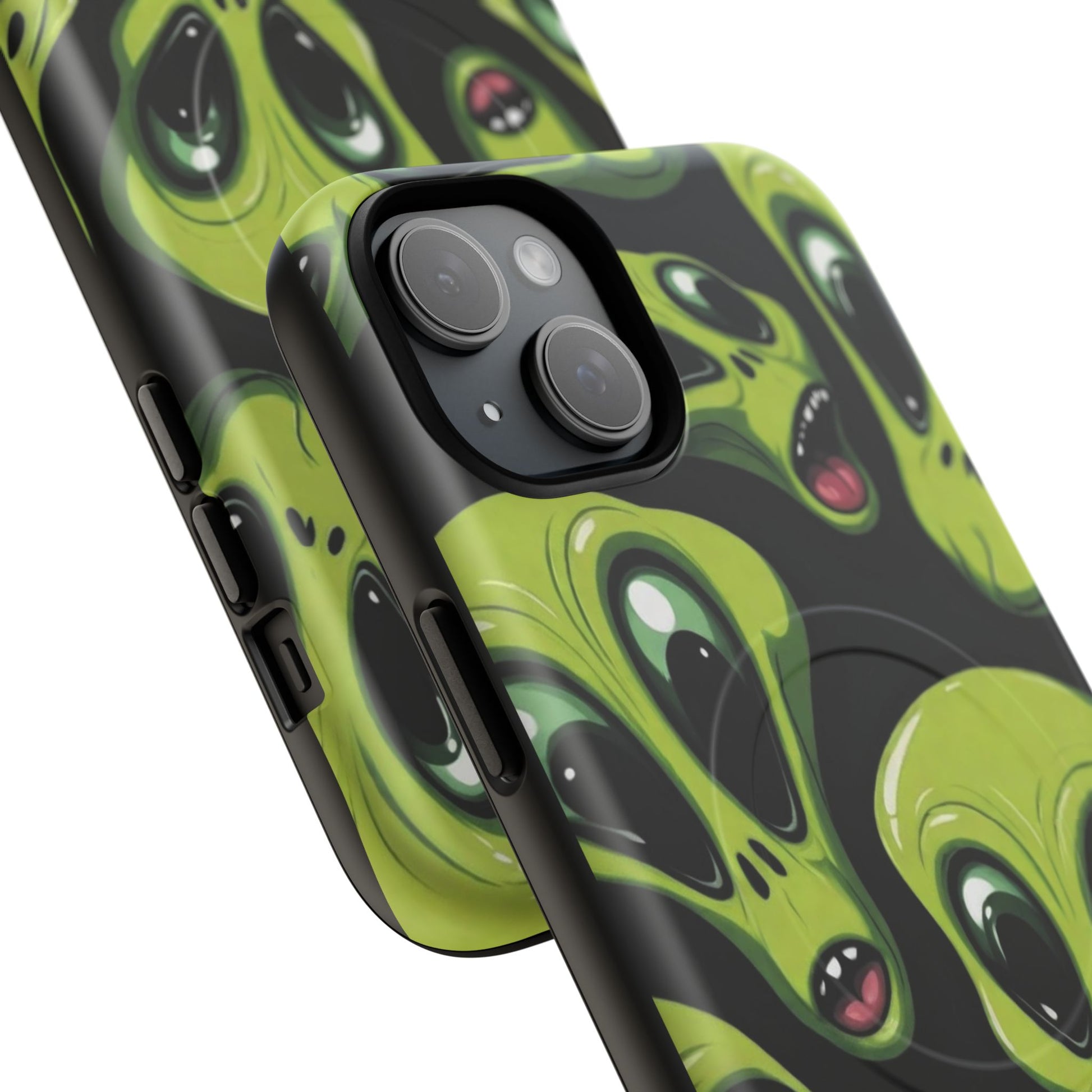 Alien Vibes Tough Magnetic Phone Case - Unique Design for Sci-Fi Lovers