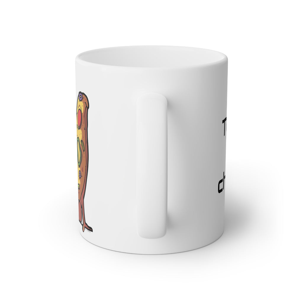 Mug with Hip Hop Pizza Design, 11oz