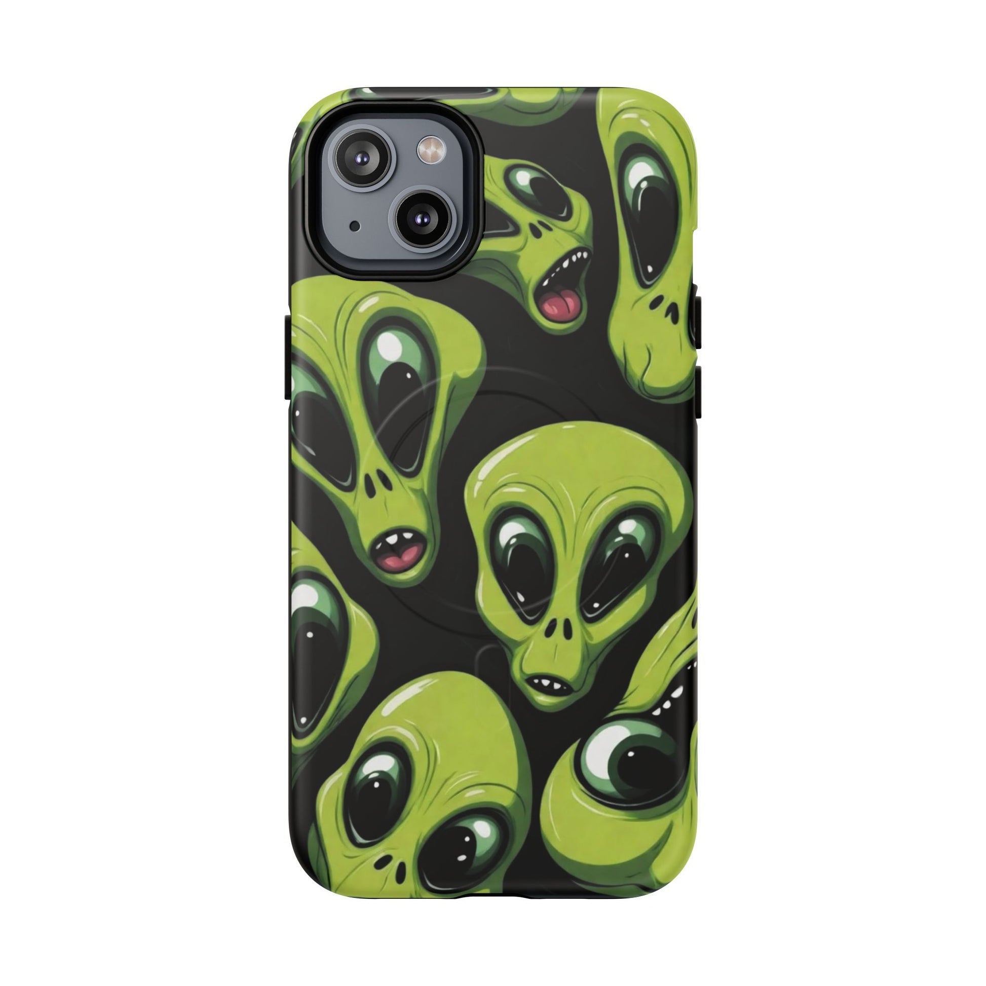 Alien Vibes Tough Magnetic Phone Case - Unique Design for Sci-Fi Lovers