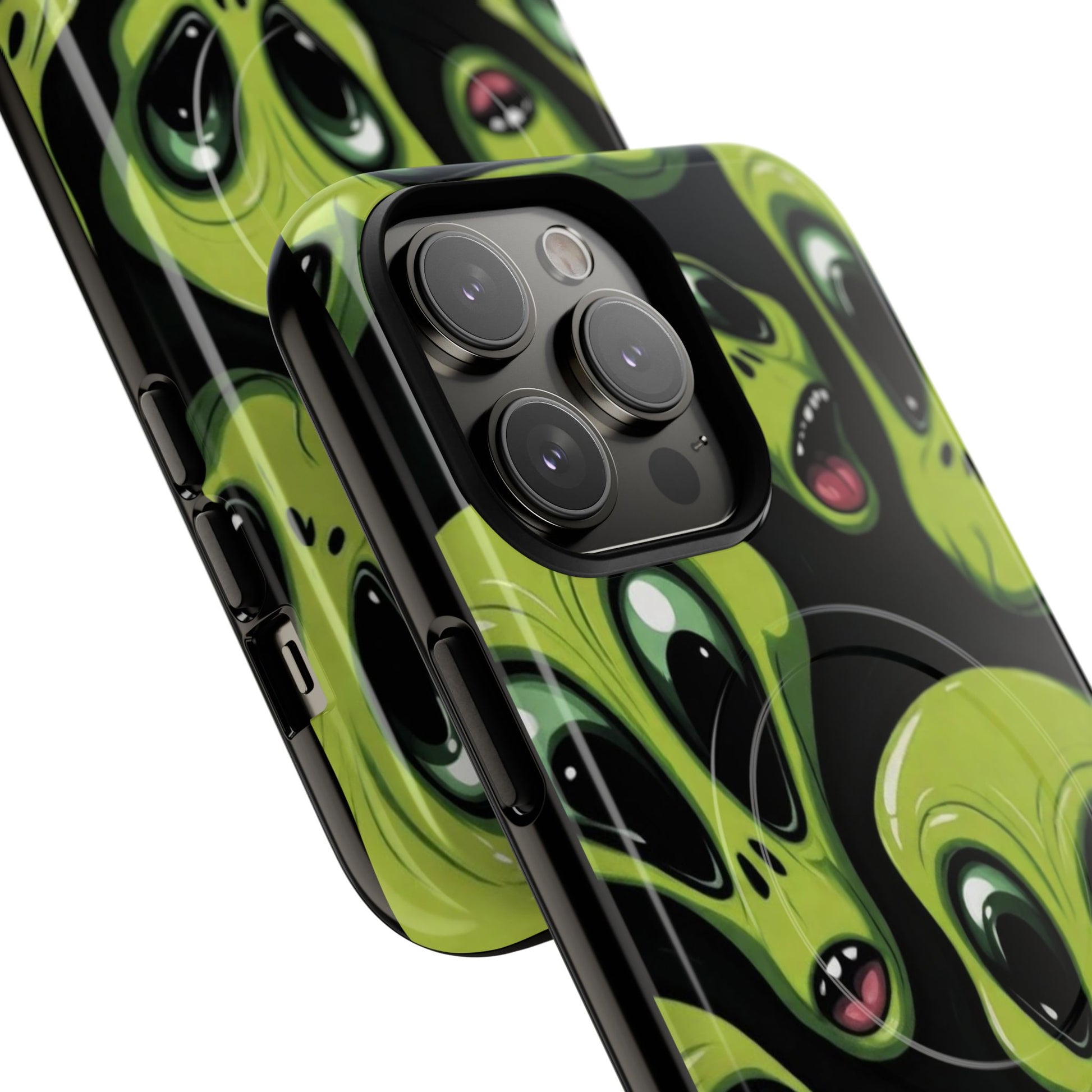 Alien Vibes Tough Magnetic Phone Case - Unique Design for Sci-Fi Lovers