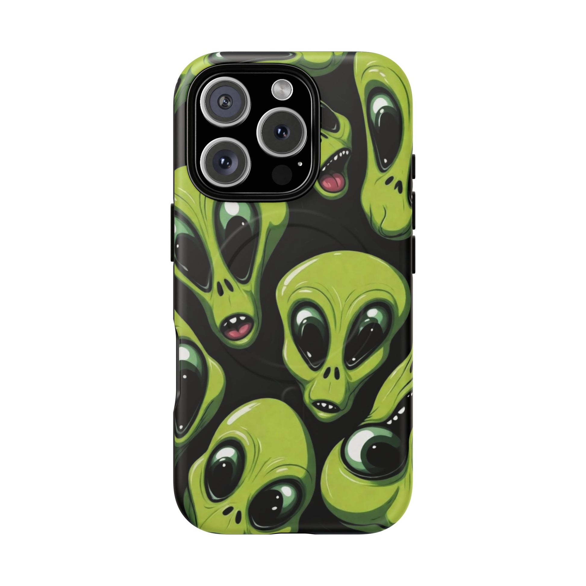 Alien Vibes Tough Magnetic Phone Case - Unique Design for Sci-Fi Lovers