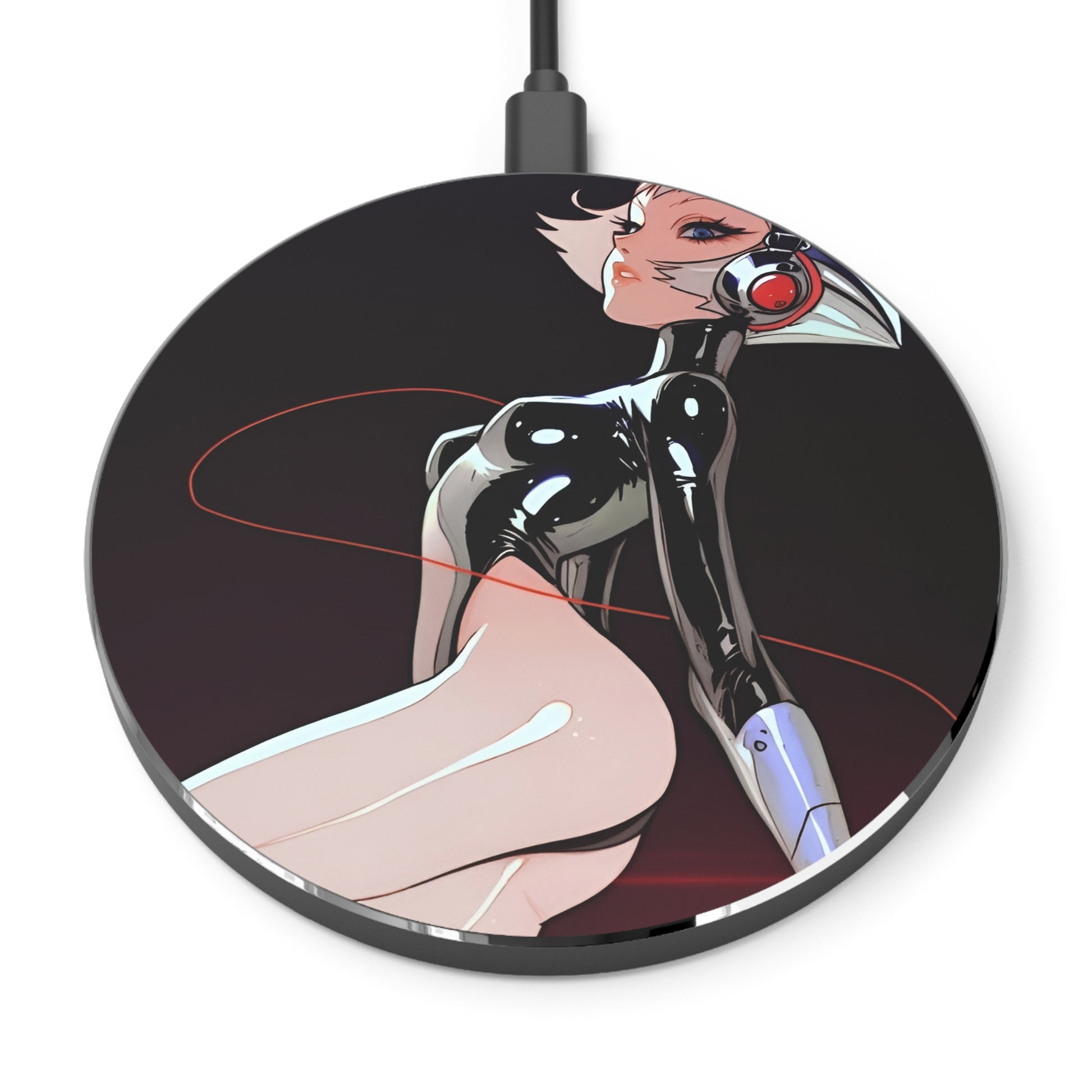 Futuristic Cybergirl  Wireless Charger