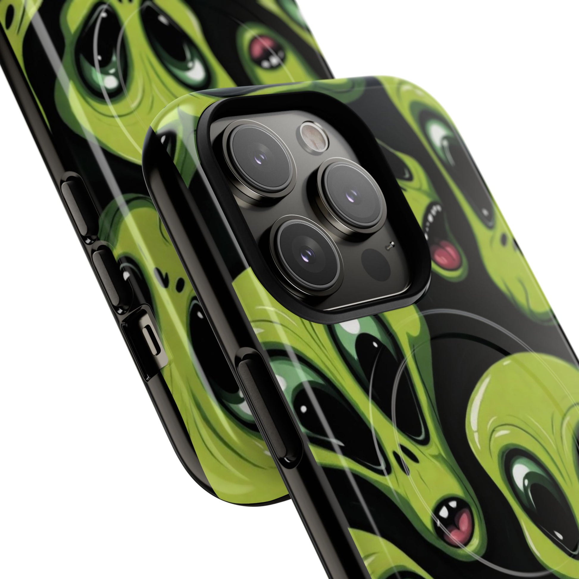 Alien Vibes Tough Magnetic Phone Case - Unique Design for Sci-Fi Lovers
