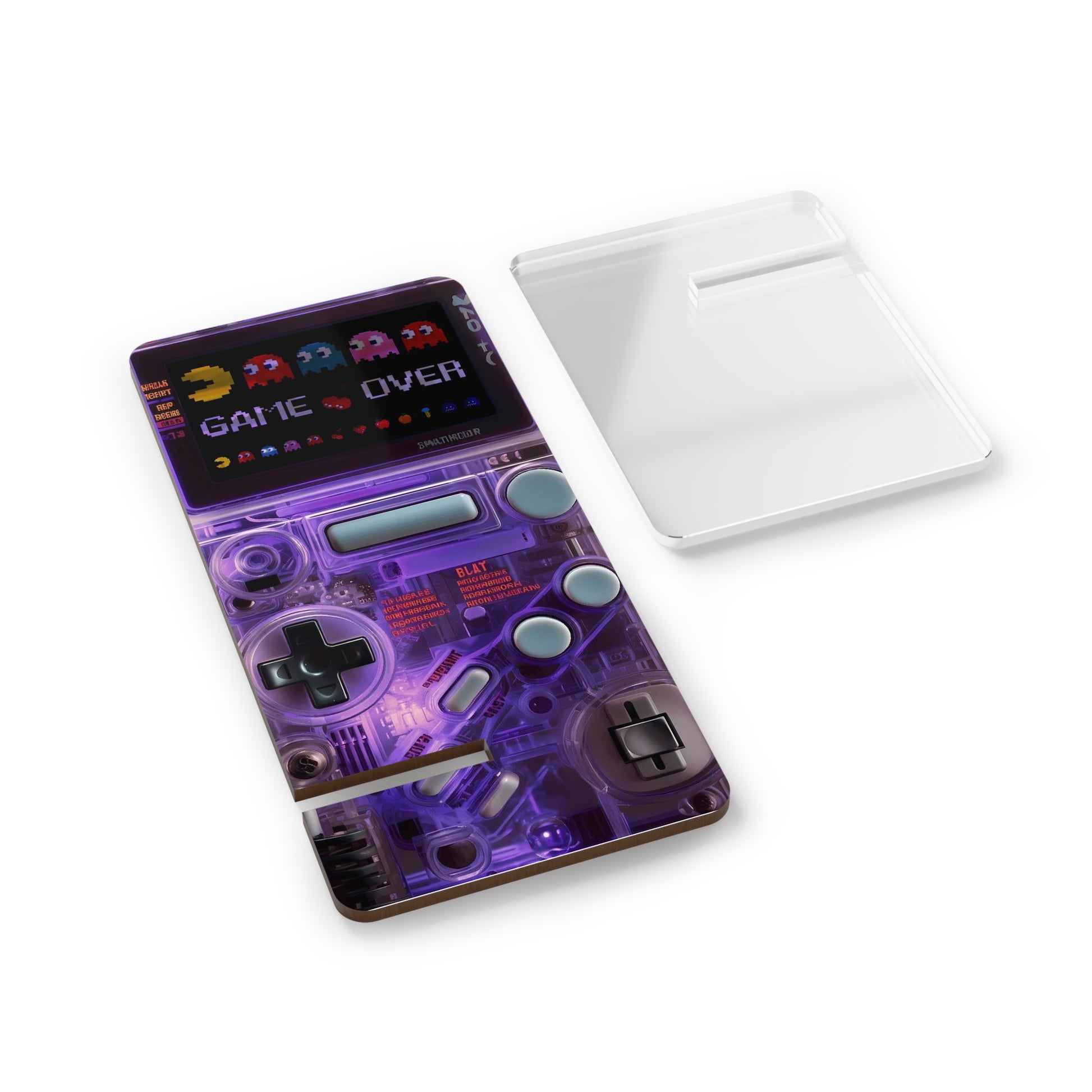 Retro Game Controller Smartphone Stand - 'GAME OVER' Design