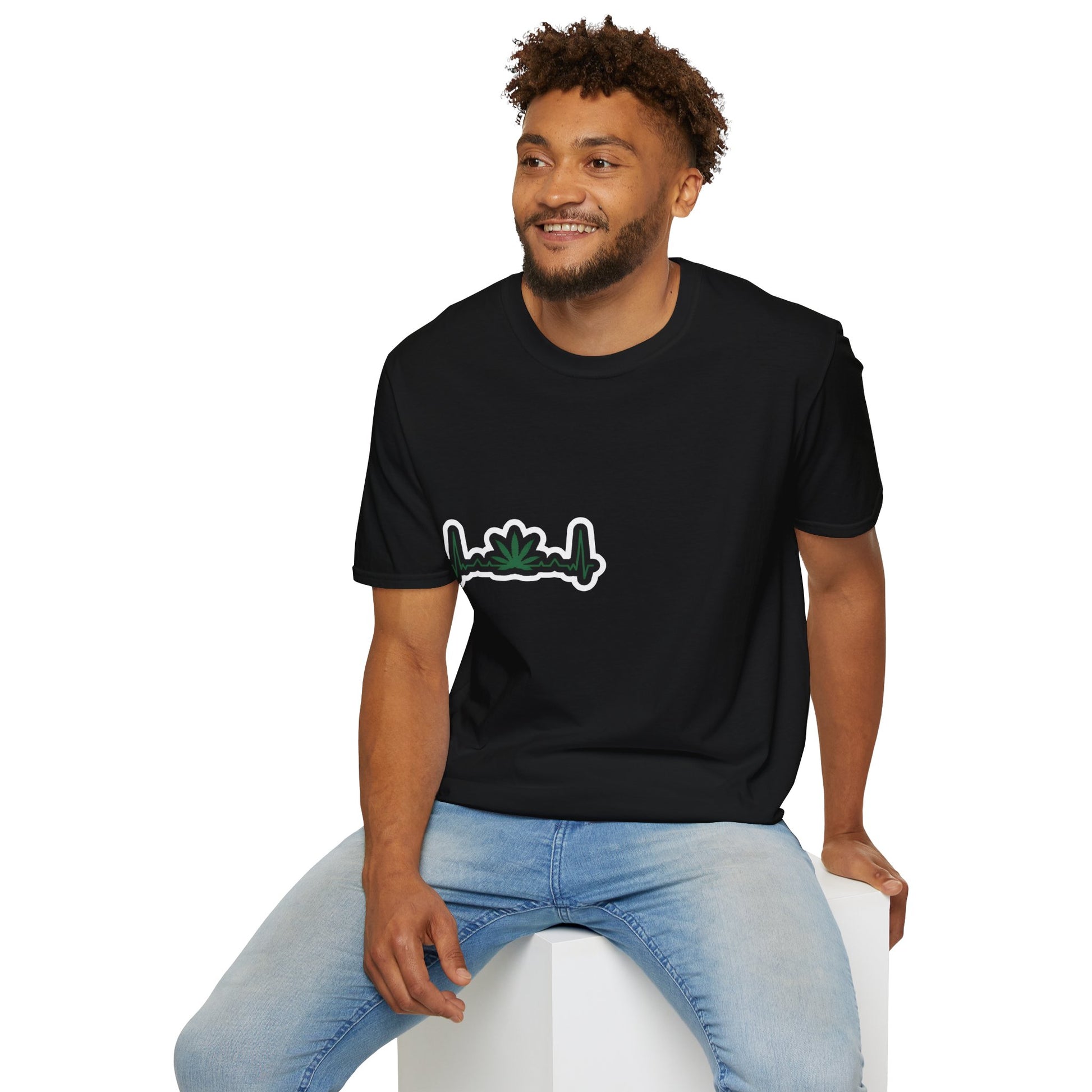 Eco-Friendly Unisex Softstyle T-Shirt with Leaf Design - Perfect for Nature Lovers and Eco-Conscious Wearers