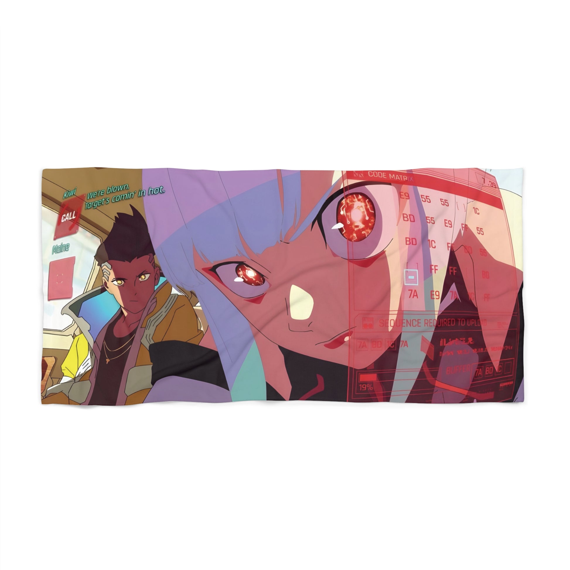 Cyberpunk Beach Towel
