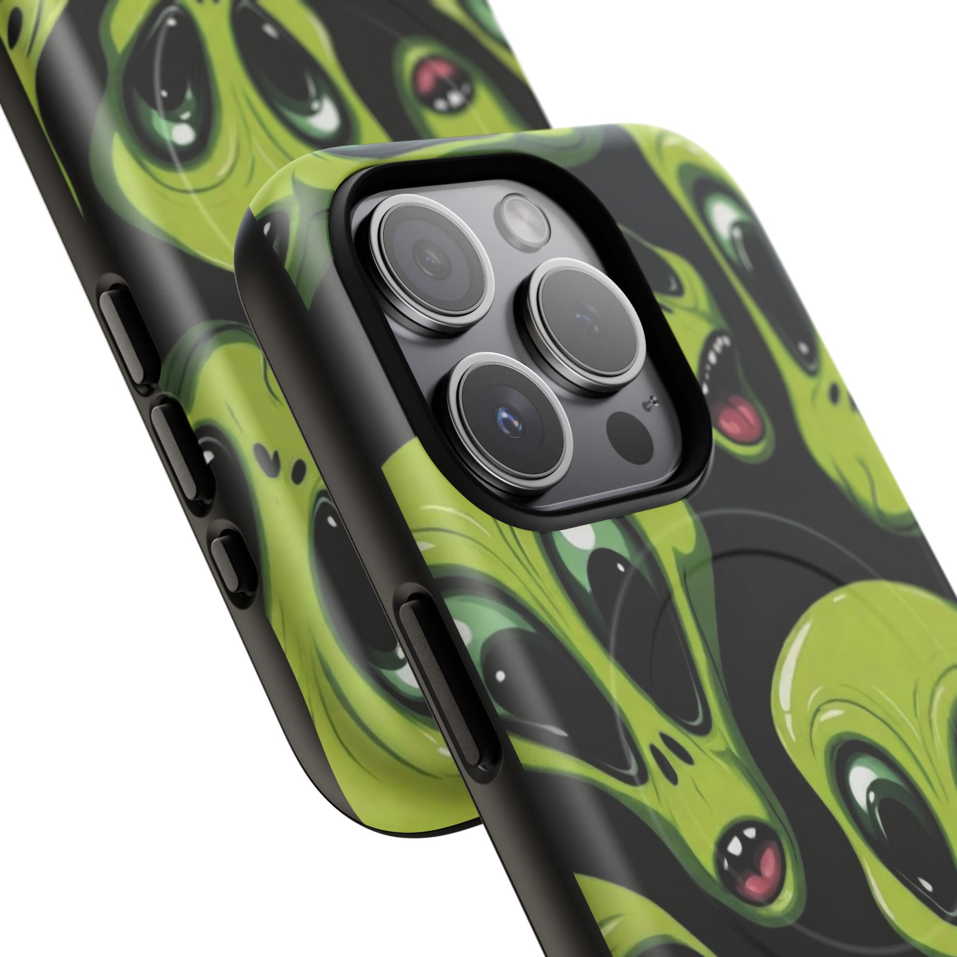 Alien Vibes Tough Magnetic Phone Case - Unique Design for Sci-Fi Lovers