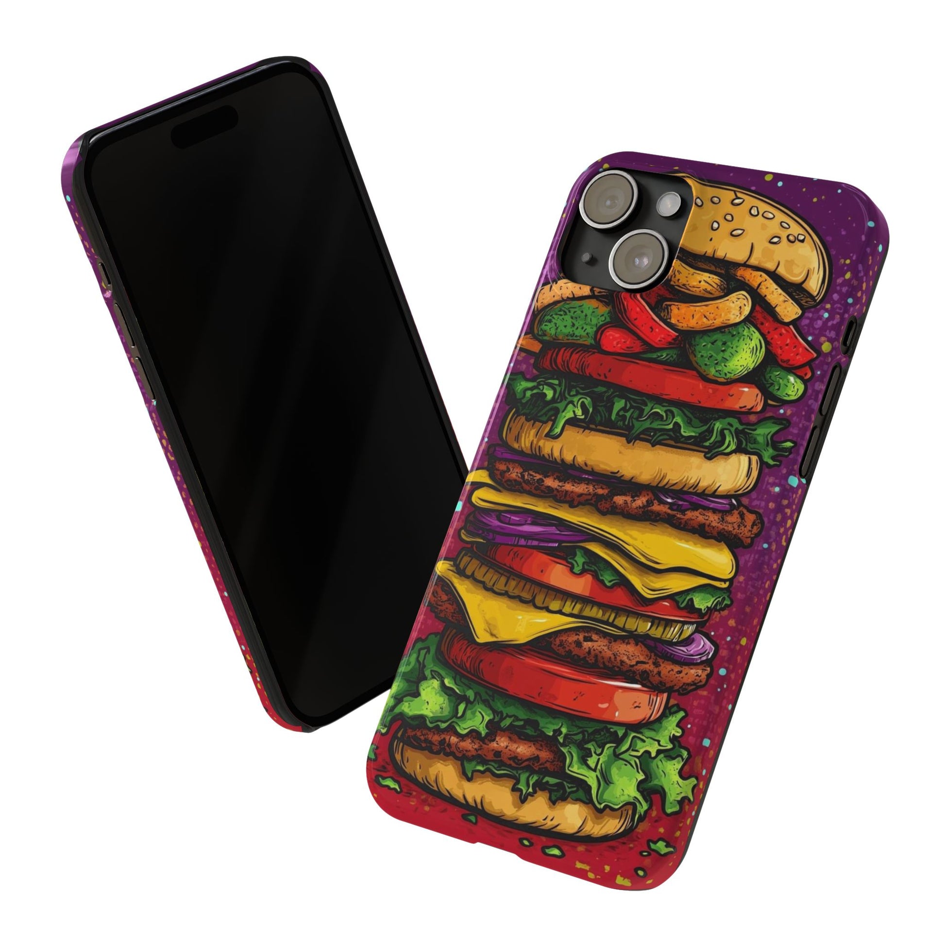 Giant hamburger slim phone case