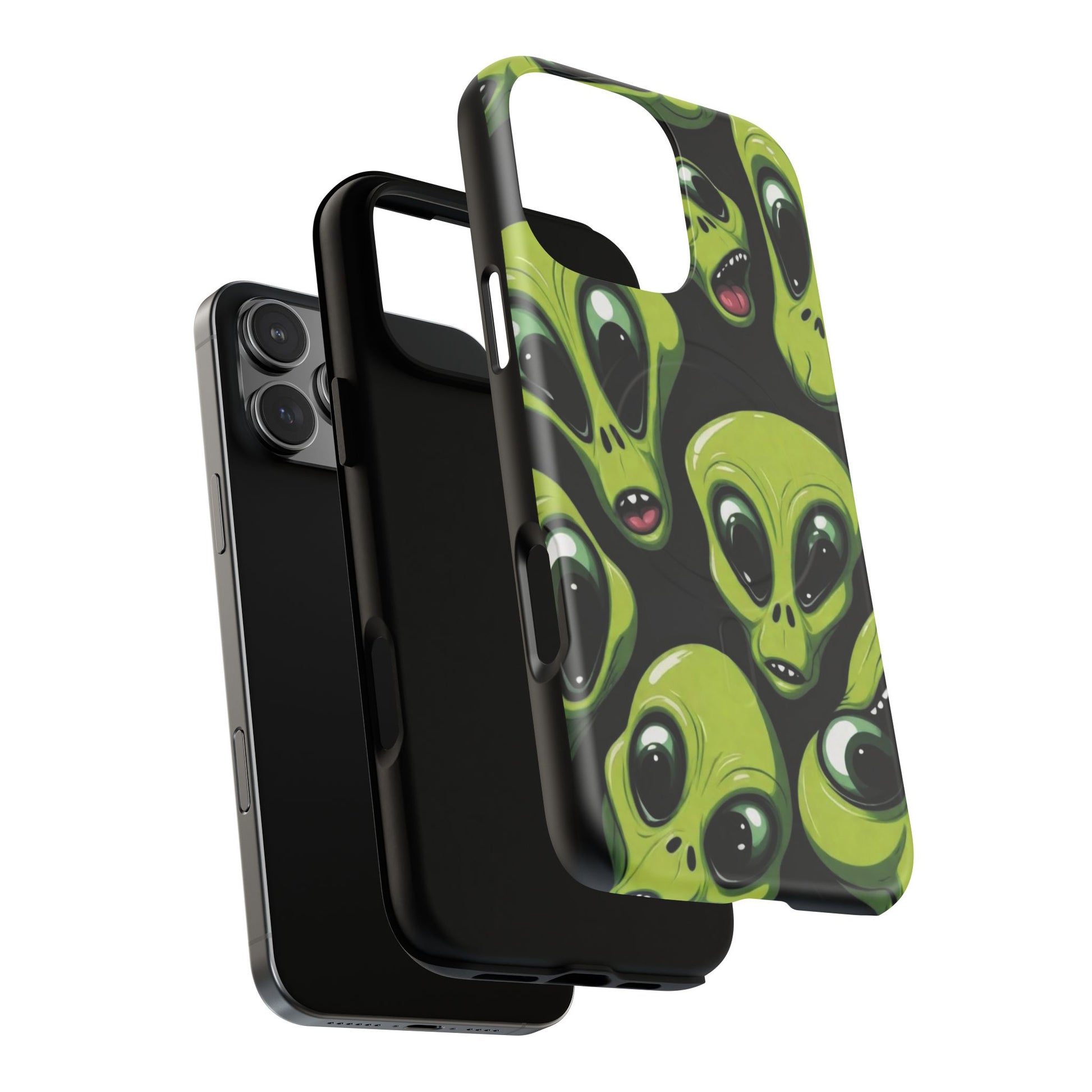 Alien Vibes Tough Magnetic Phone Case - Unique Design for Sci-Fi Lovers