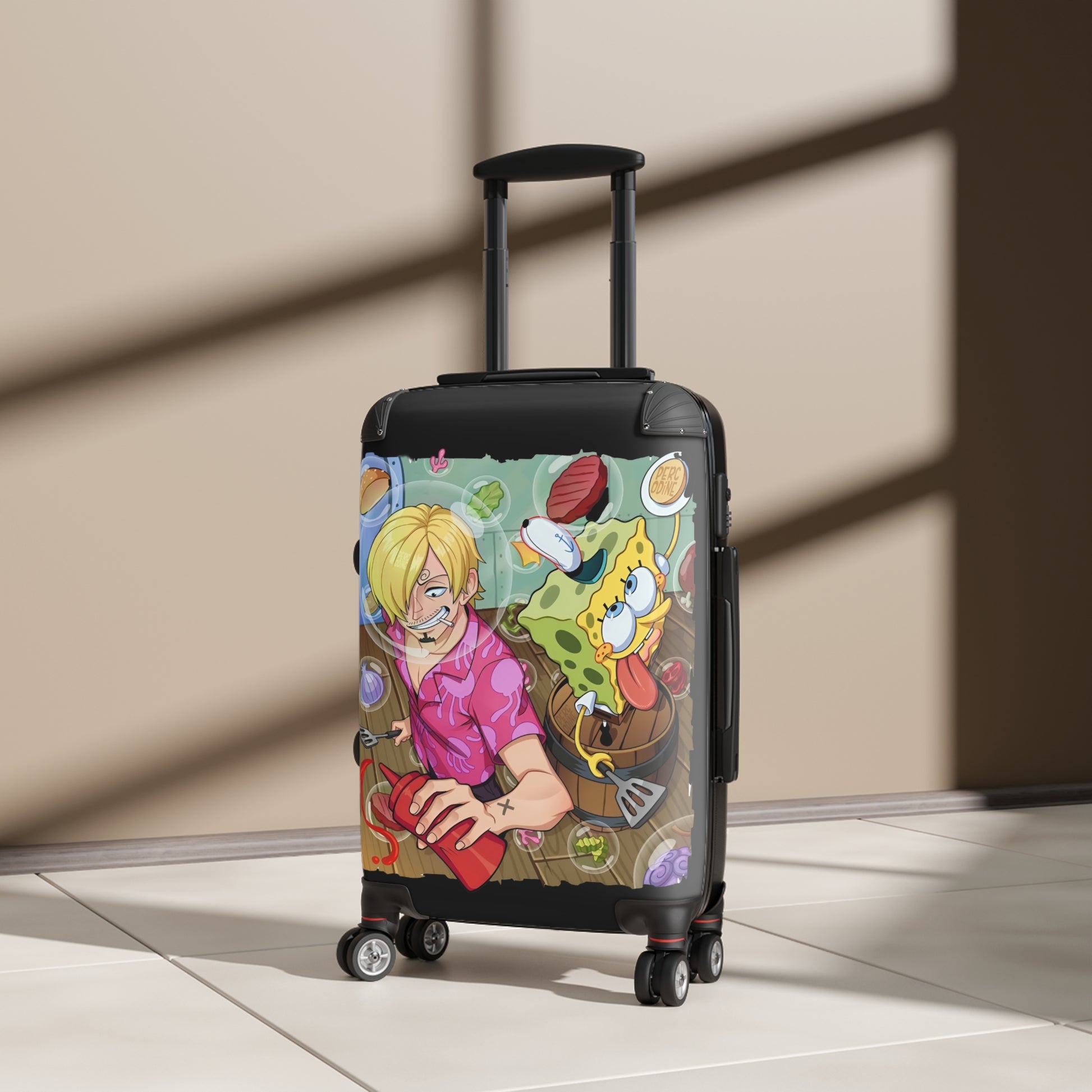 One Piece X Spongebob  Suitcase