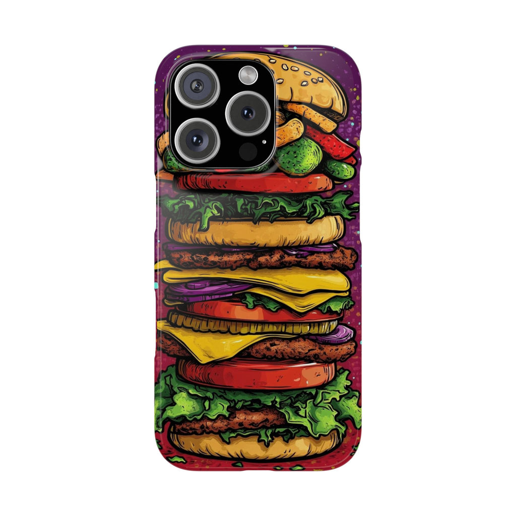 Giant hamburger slim phone case