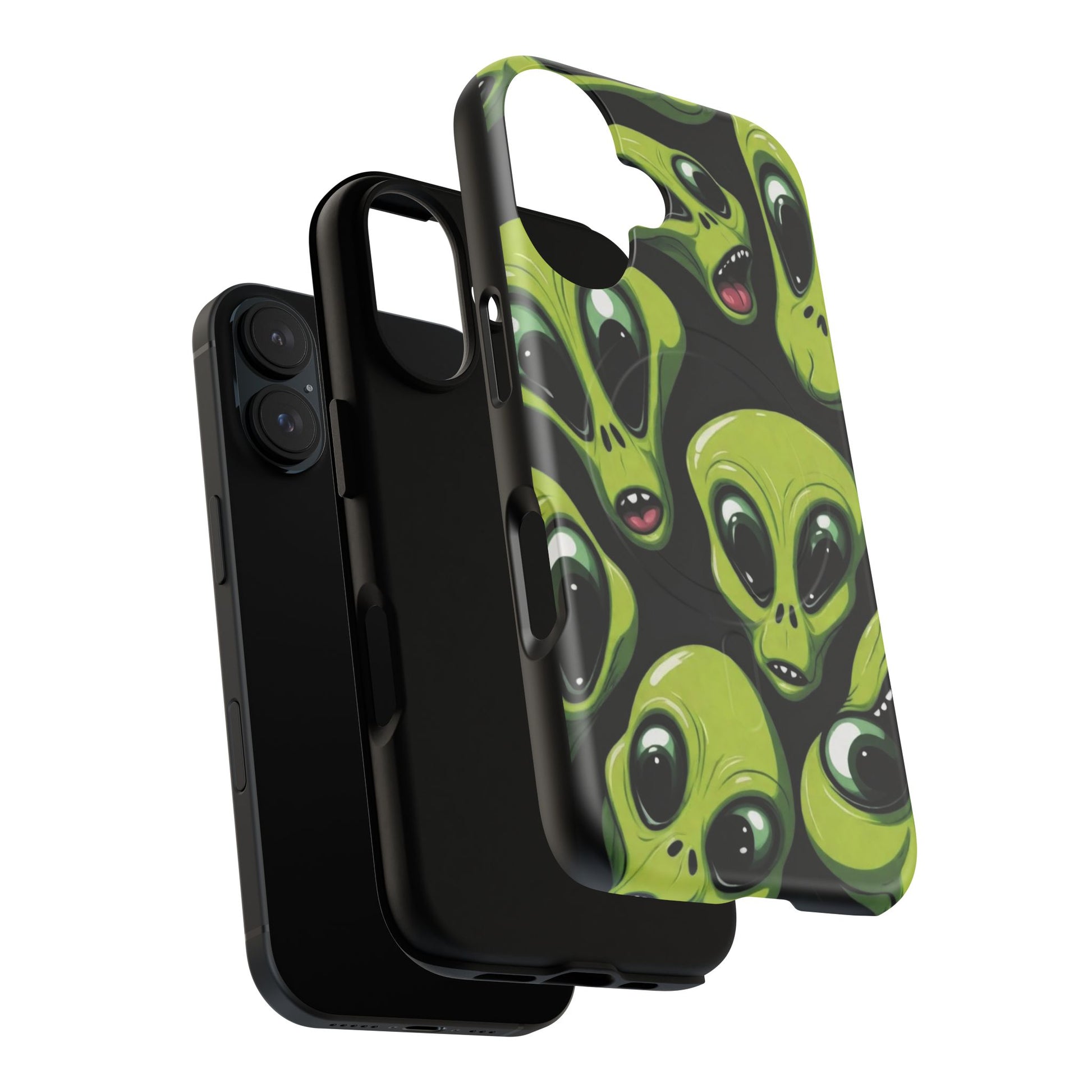 Alien Vibes Tough Magnetic Phone Case - Unique Design for Sci-Fi Lovers