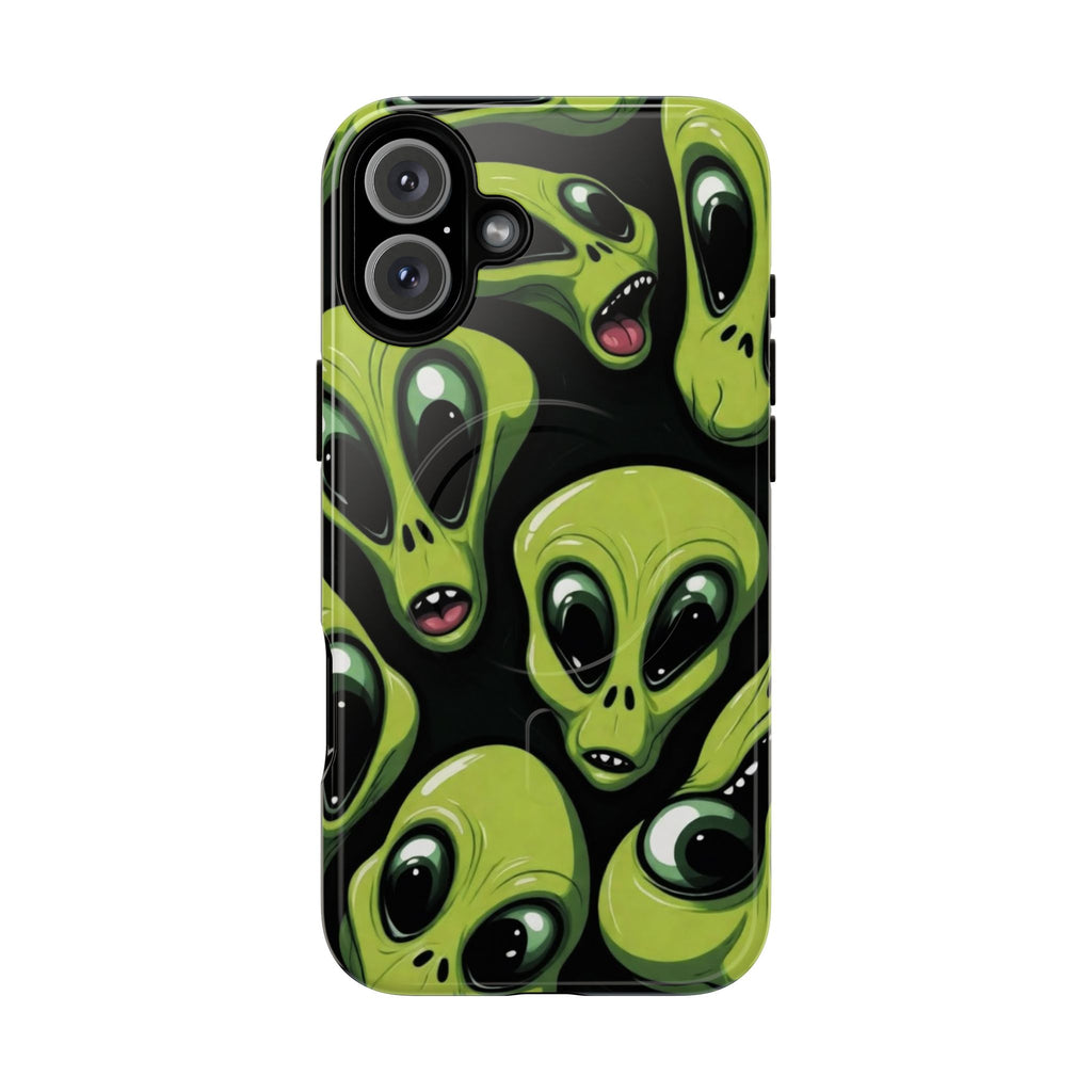 Alien Vibes Tough Magnetic Phone Case - Unique Design for Sci-Fi Lovers