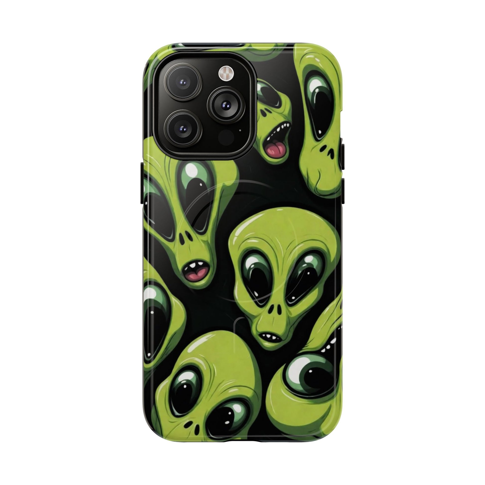 Alien Vibes Tough Magnetic Phone Case - Unique Design for Sci-Fi Lovers