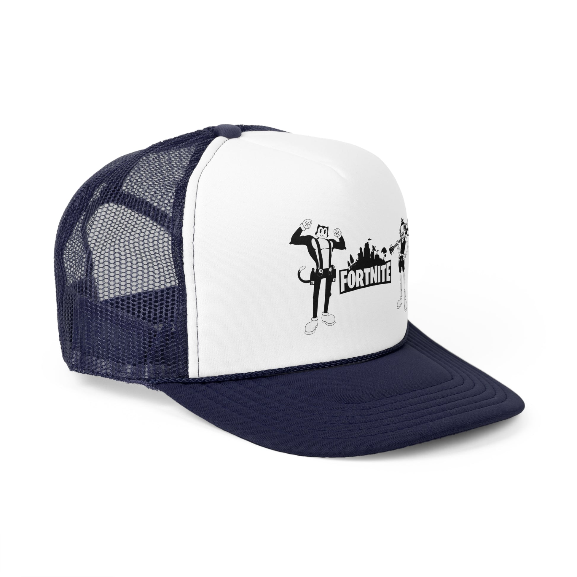 Edgy Anime Trucker Cap - Cool Streetwear Hat with Graphic Design