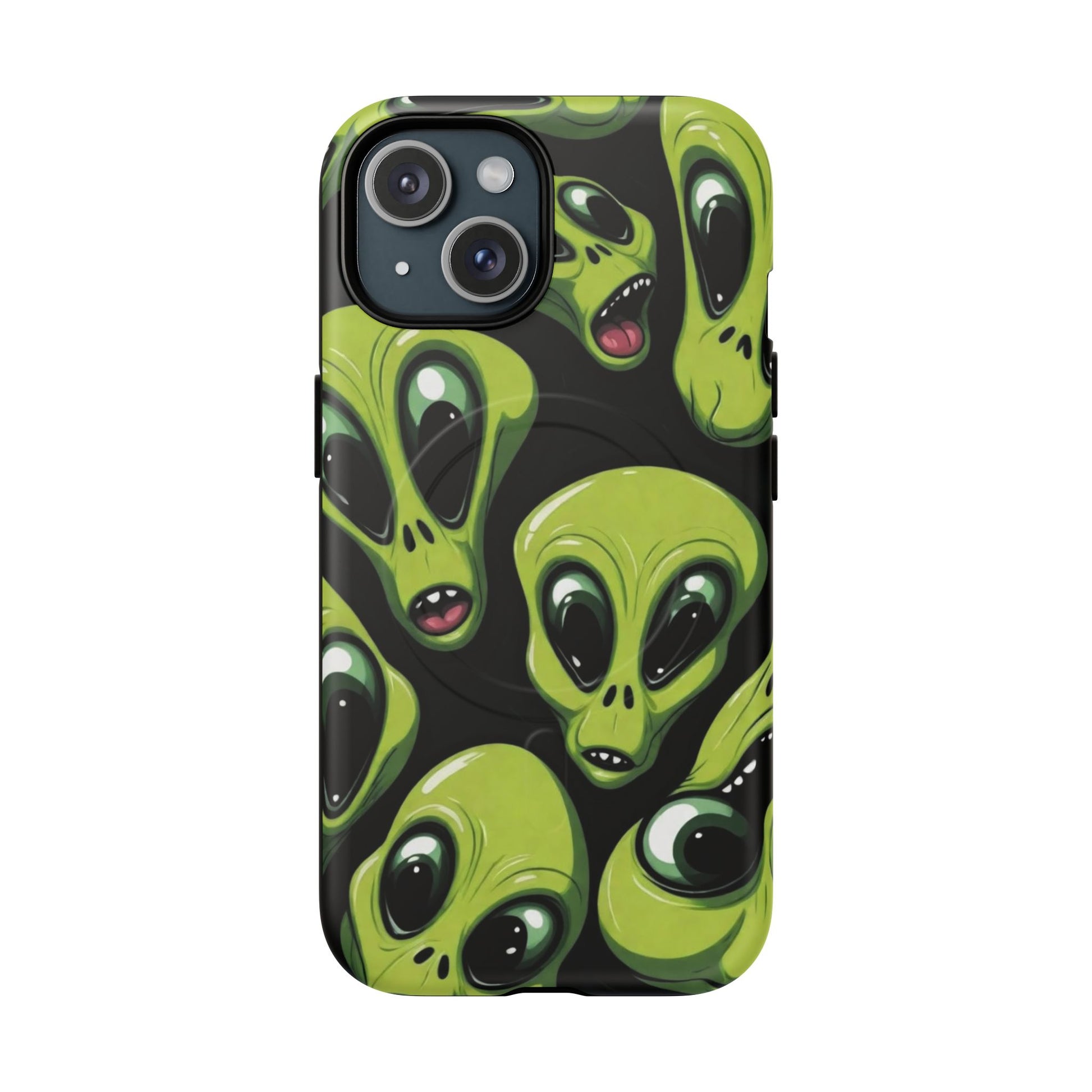 Alien Vibes Tough Magnetic Phone Case - Unique Design for Sci-Fi Lovers