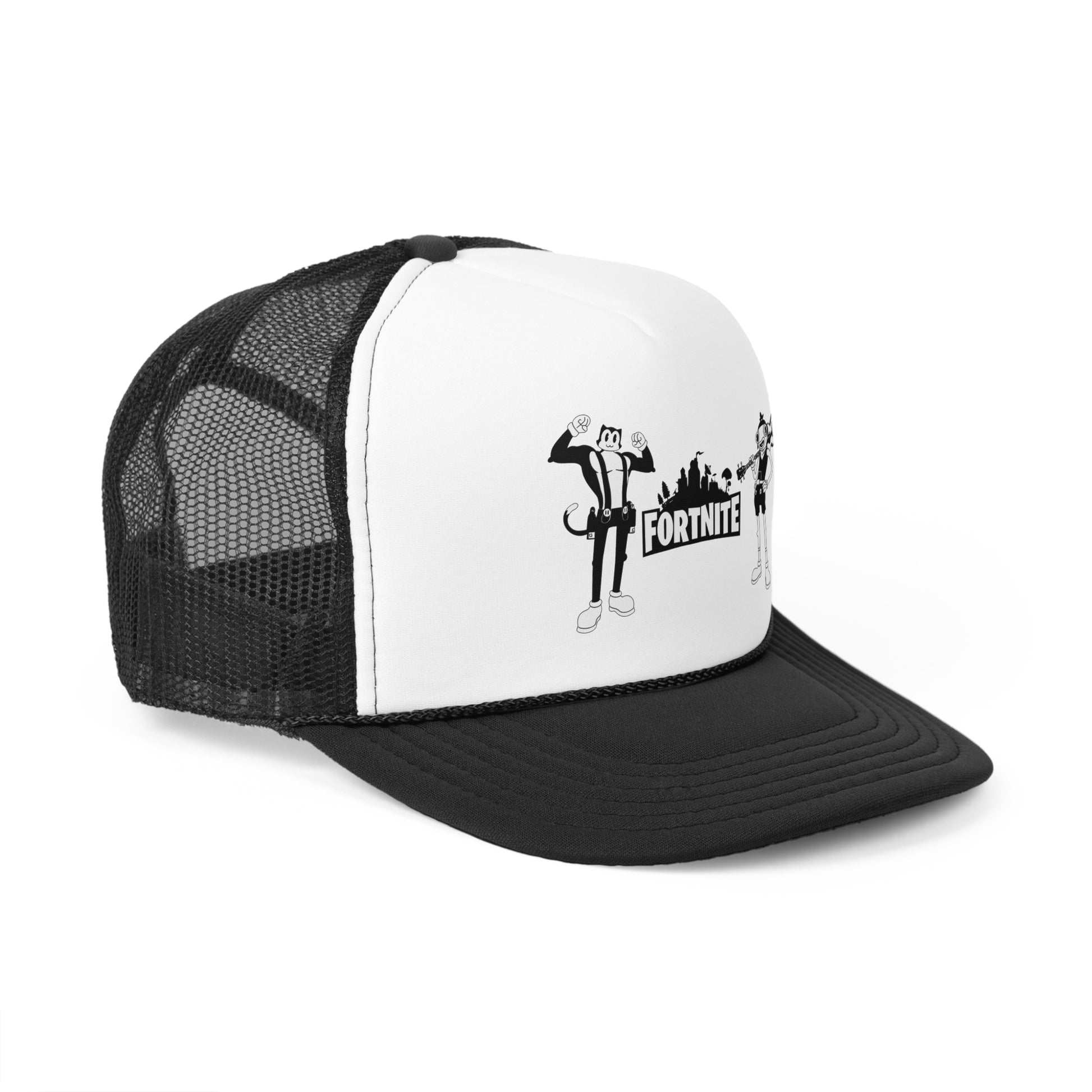 Edgy Anime Trucker Cap - Cool Streetwear Hat with Graphic Design