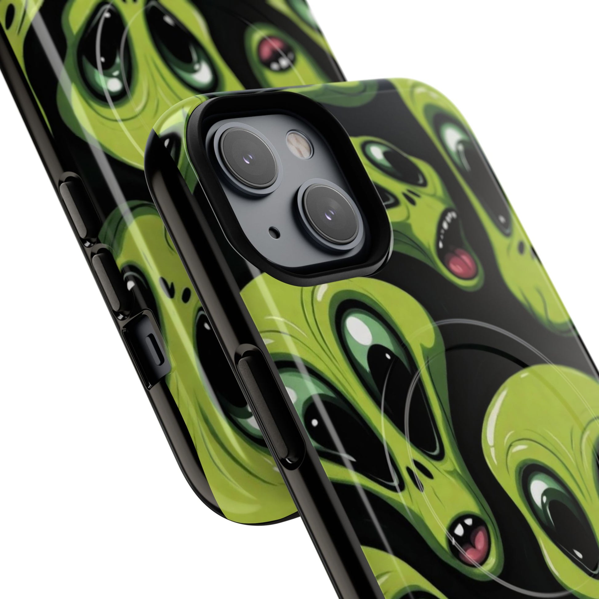 Alien Vibes Tough Magnetic Phone Case - Unique Design for Sci-Fi Lovers