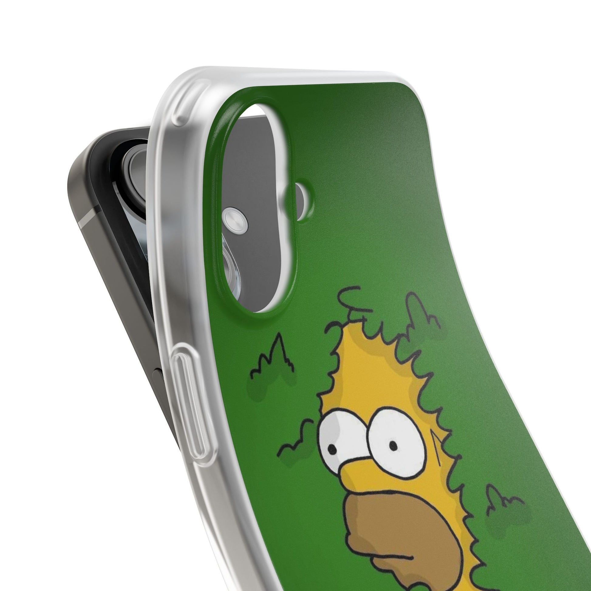 Phone Cases Homer Simpson Hidden in Bush Design
