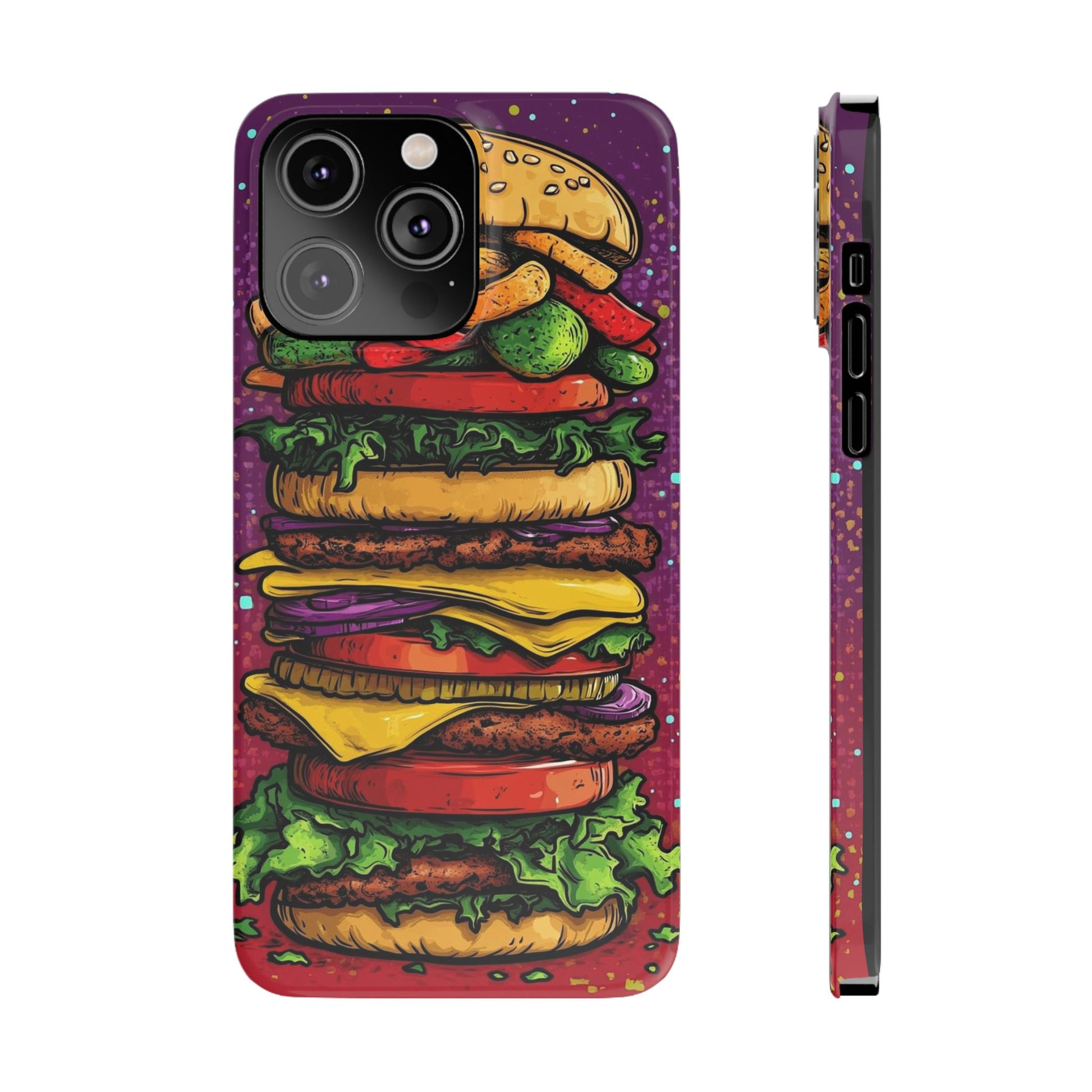 Giant hamburger slim phone case
