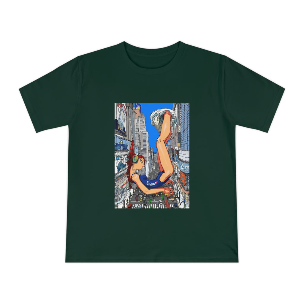 Futuristic city girl Jersey T-shirt