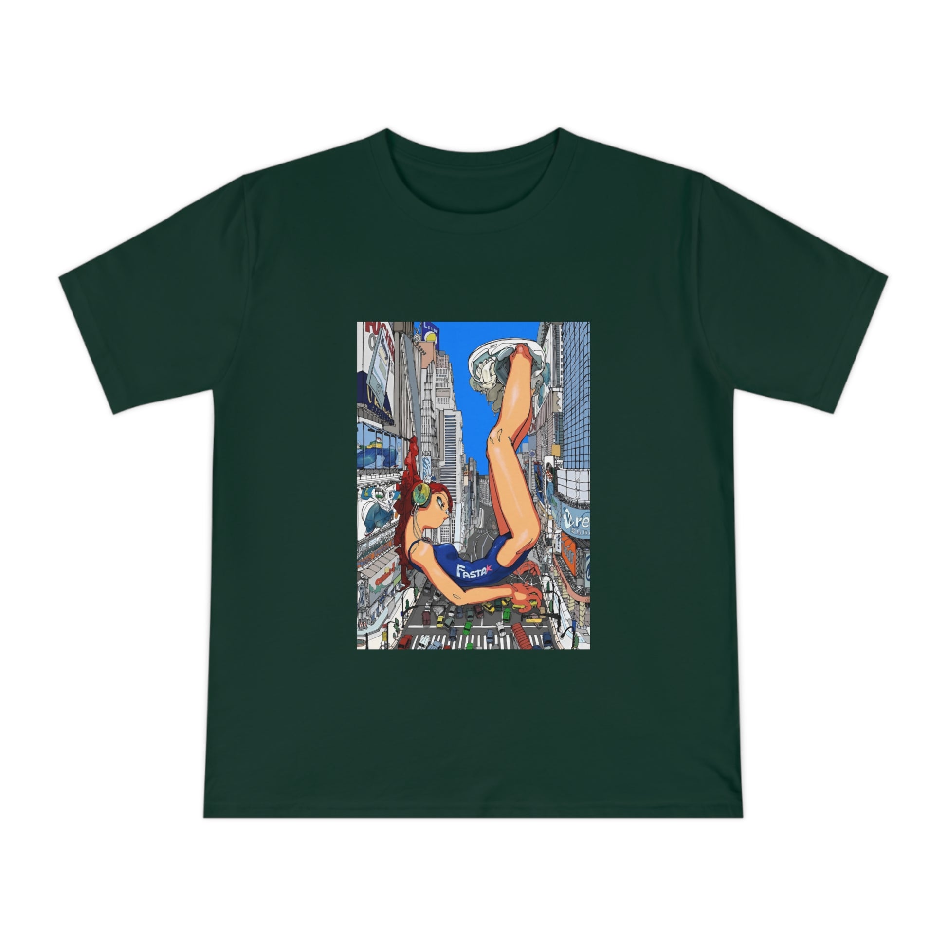 Futuristic city girl Jersey T-shirt
