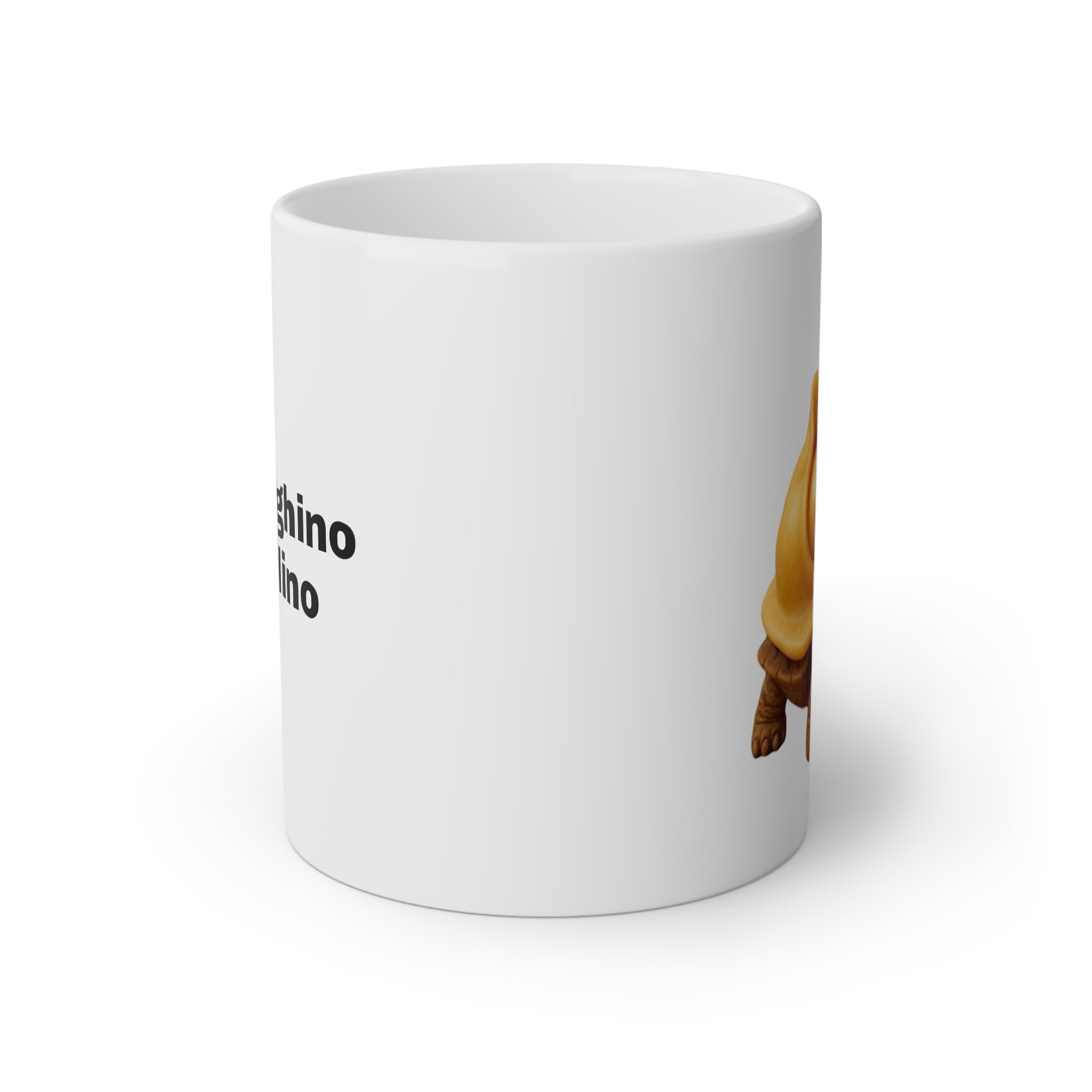 Cute Turtle Shell Mug - 11oz White Coffee Cup with Whimsical Design