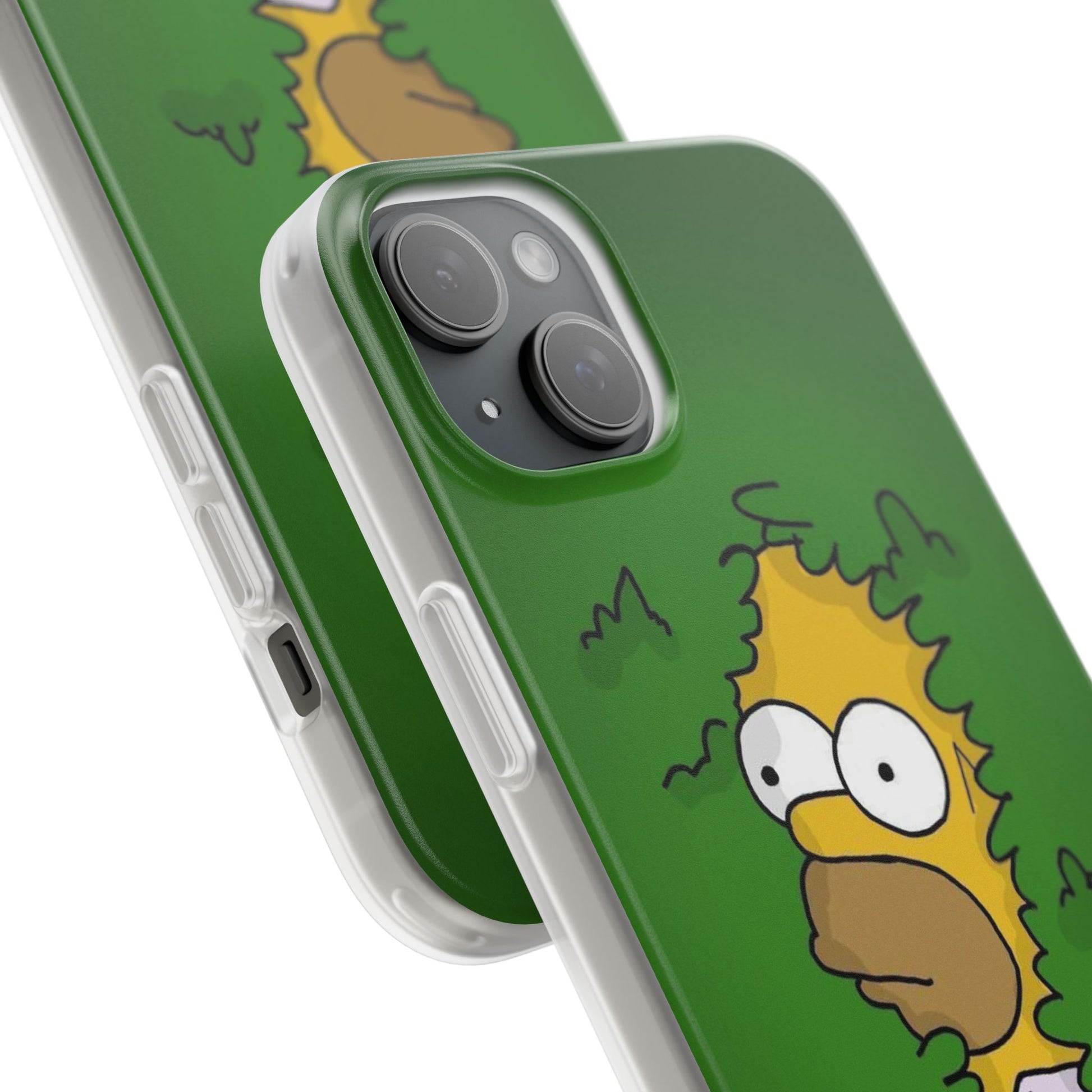 Phone Cases Homer Simpson Hidden in Bush Design