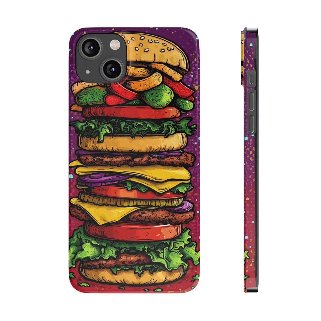 Giant hamburger slim phone case