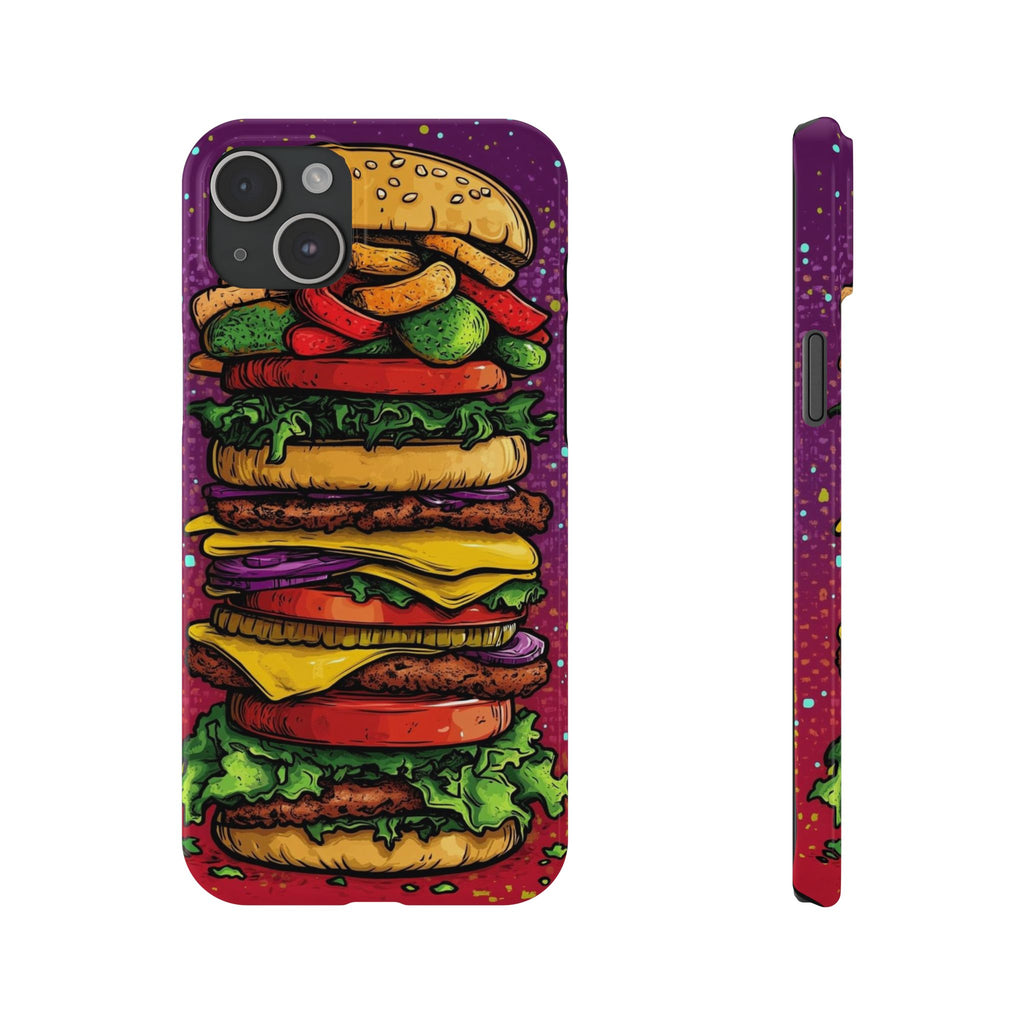 Giant hamburger slim phone case
