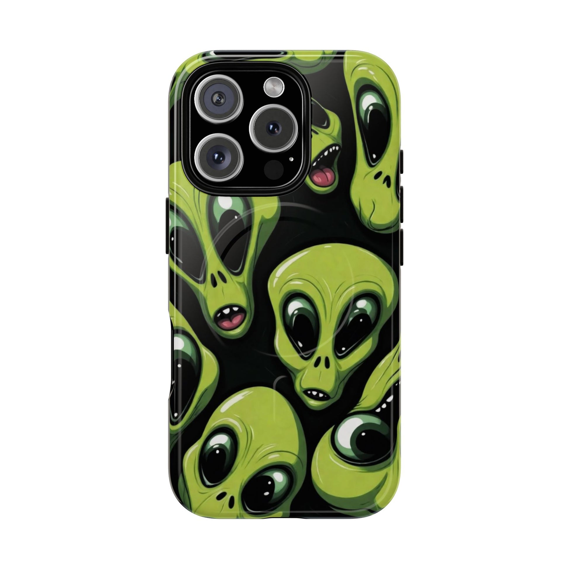 Alien Vibes Tough Magnetic Phone Case - Unique Design for Sci-Fi Lovers
