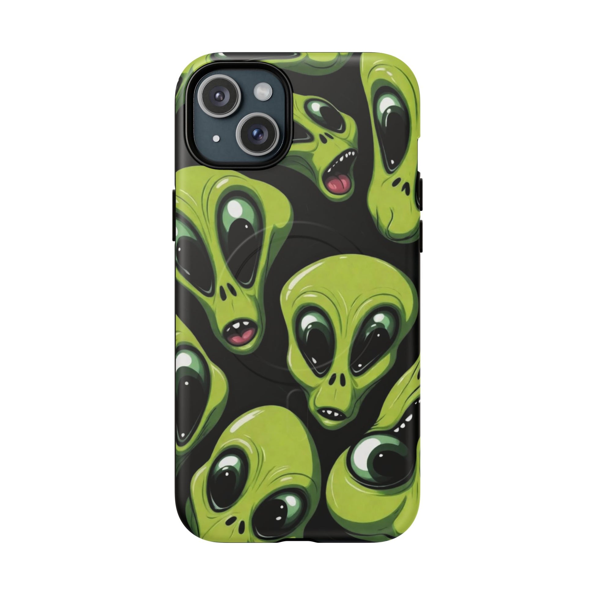 Alien Vibes Tough Magnetic Phone Case - Unique Design for Sci-Fi Lovers