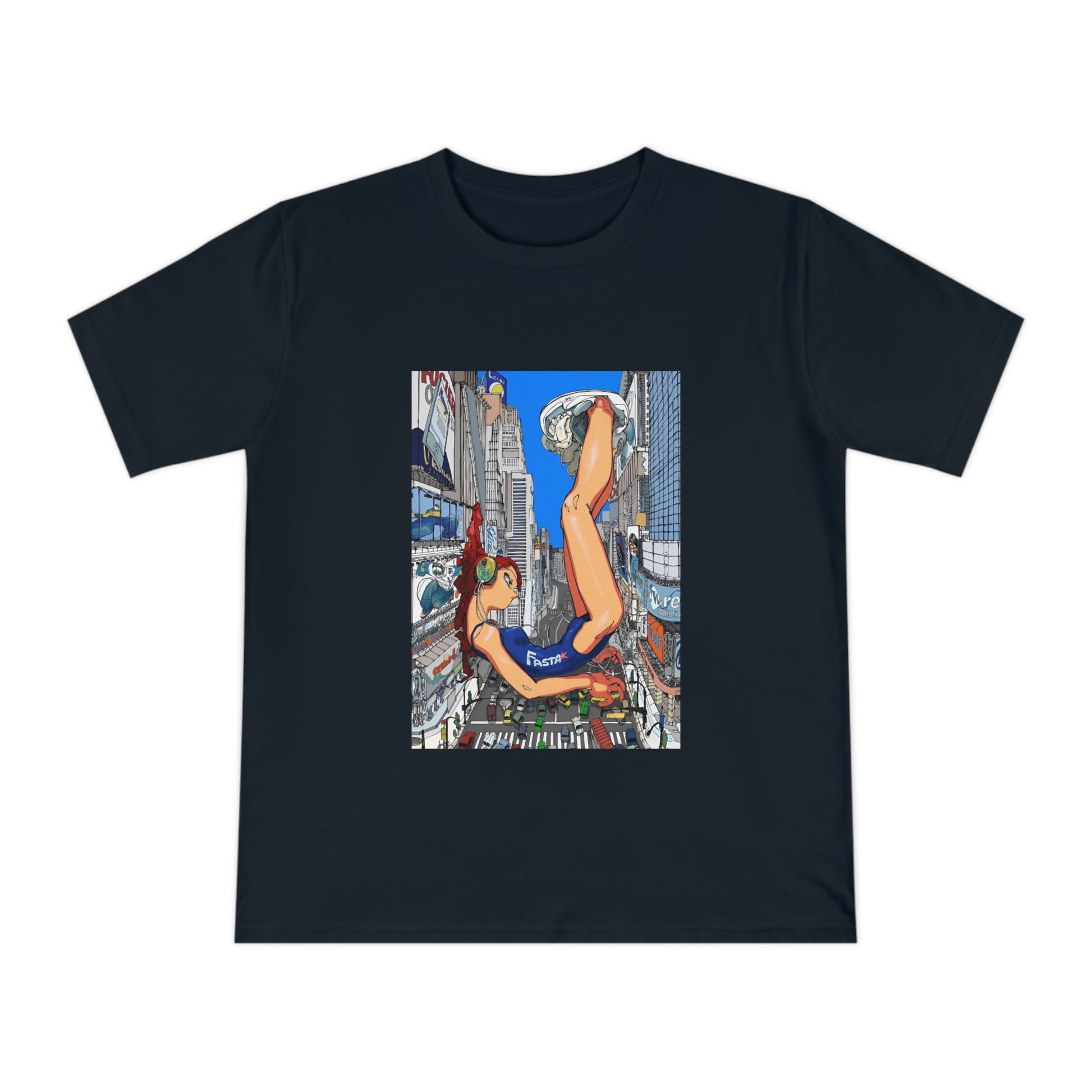 Futuristic city girl Jersey T-shirt